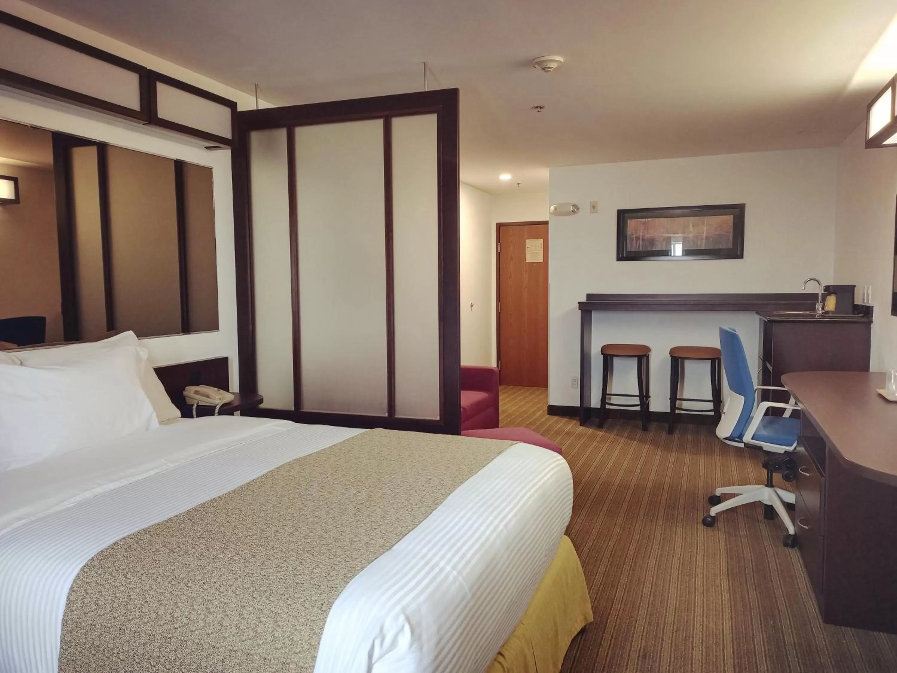 Bed in Microtel Inn and Suites by Wyndham Toluca
