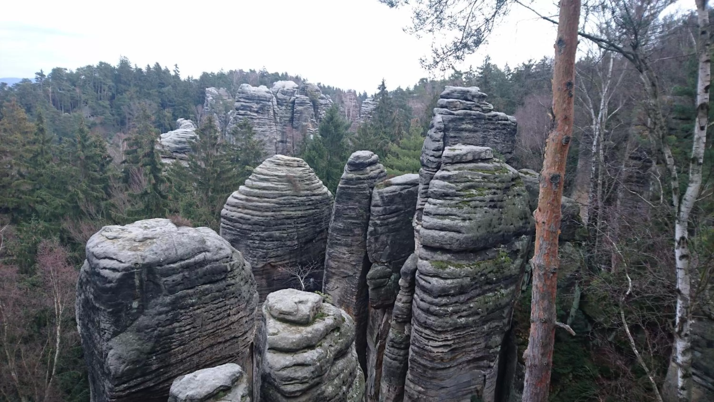 Natural landscape in Parkhotel Skalní město