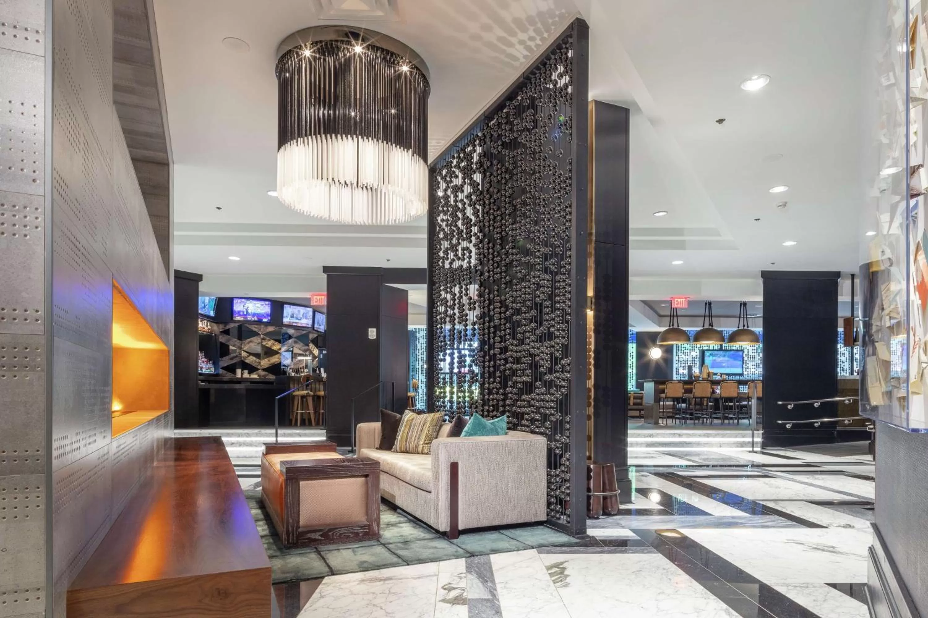 Lobby or reception in Hilton Boston Back Bay