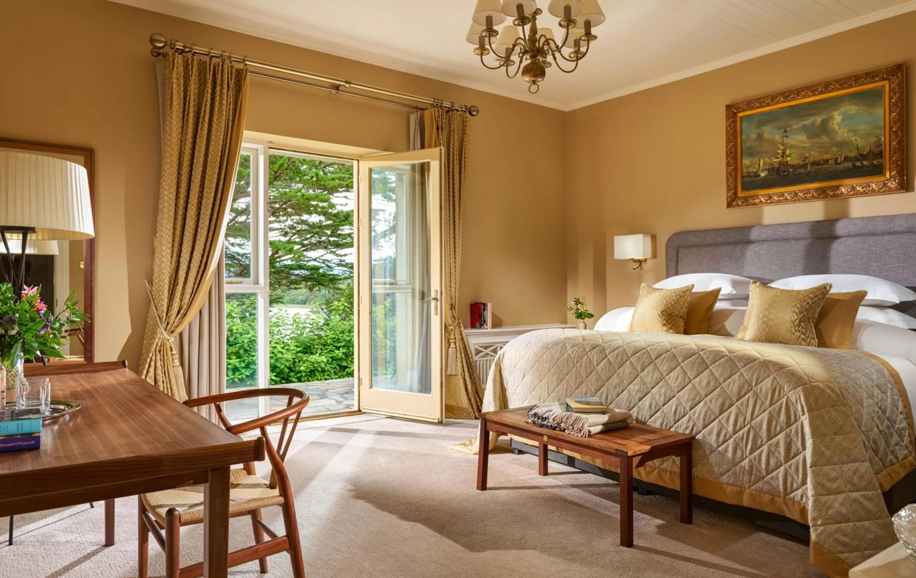 Bed in Sheen Falls Lodge