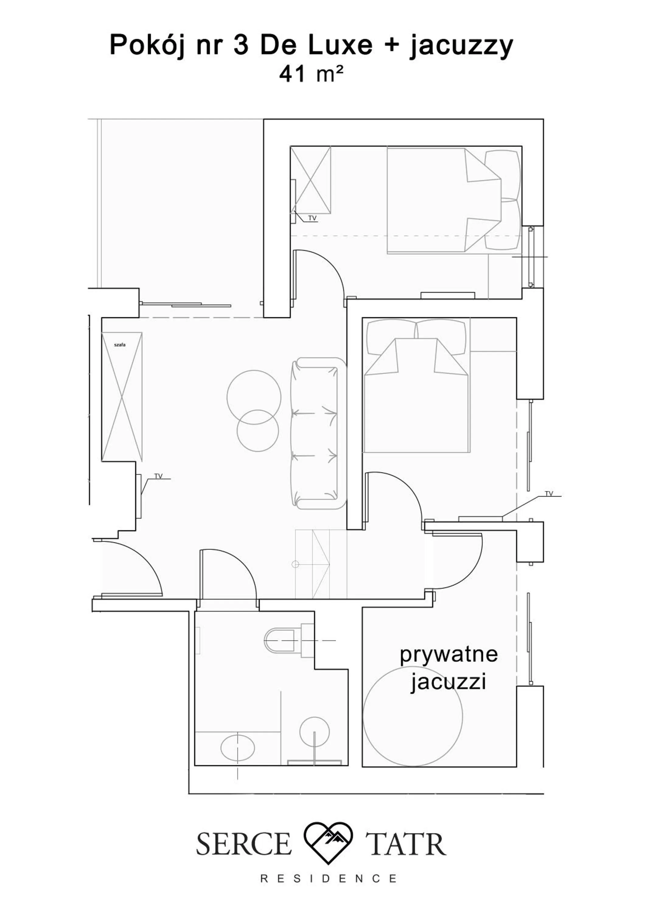 Floor Plan in Serce Tatr Residence Zakopane - blisko Krupówek