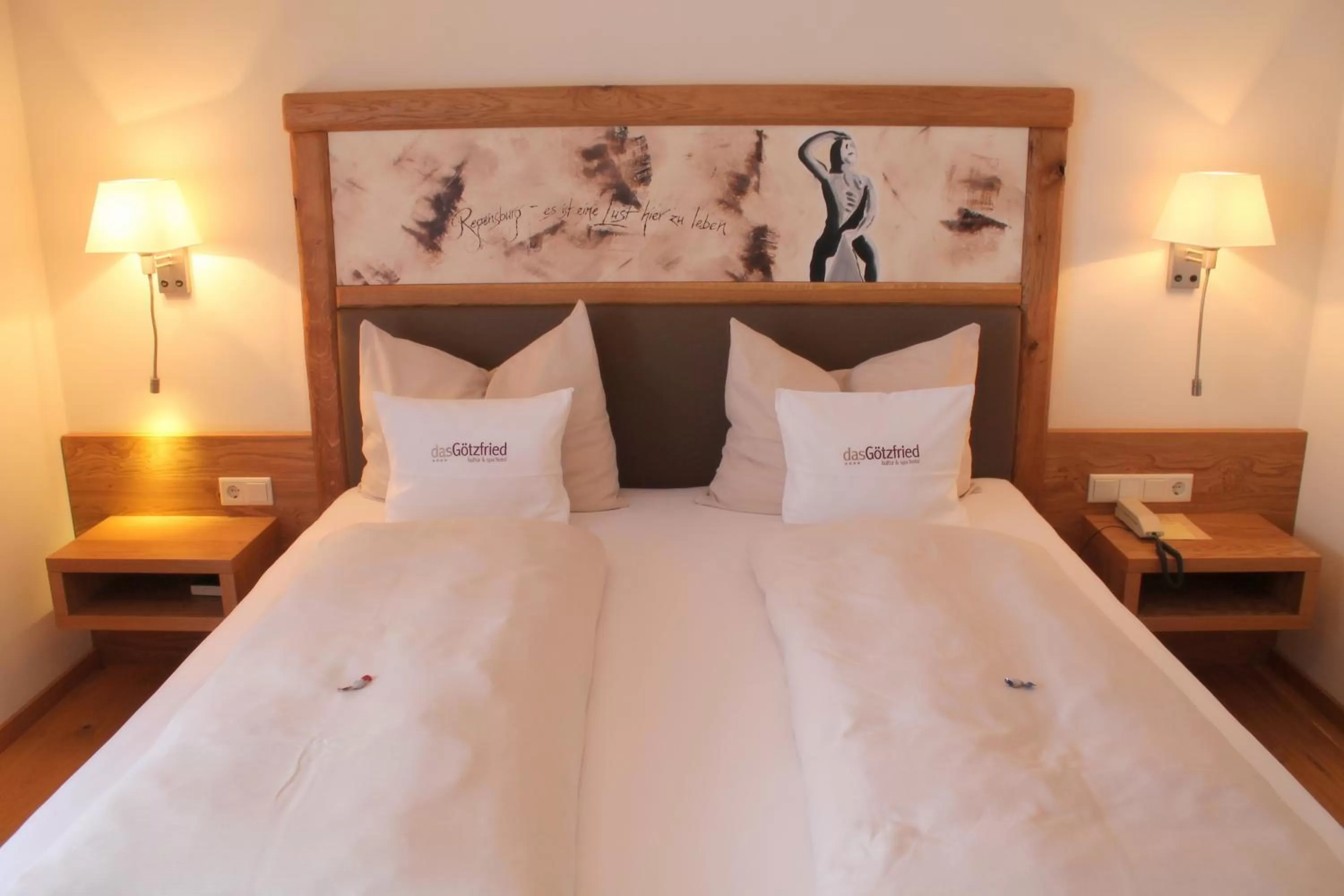 Bedroom, Bed in Garden & SPA Hotel Das Götzfried