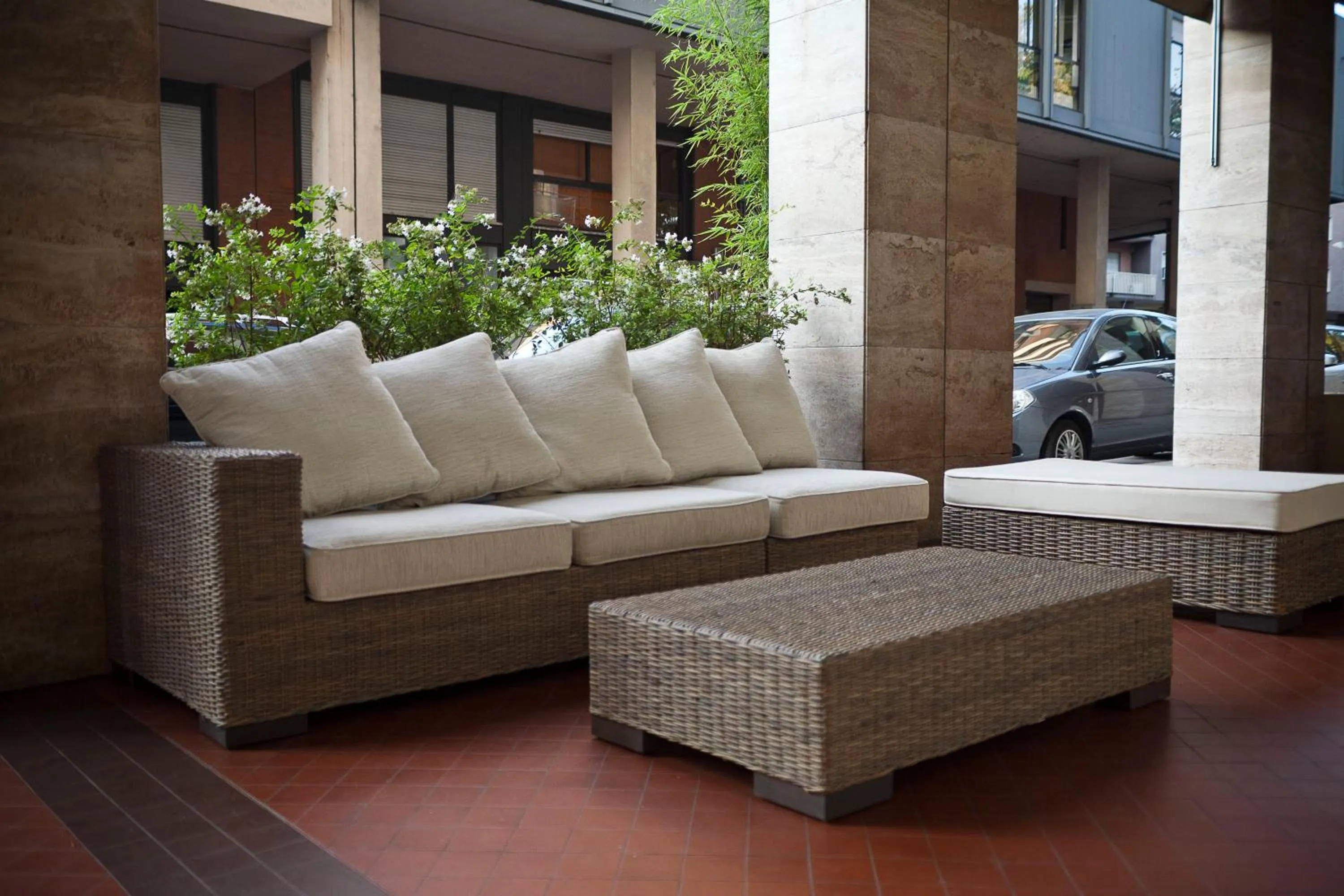 Patio in Hotel Aleramo