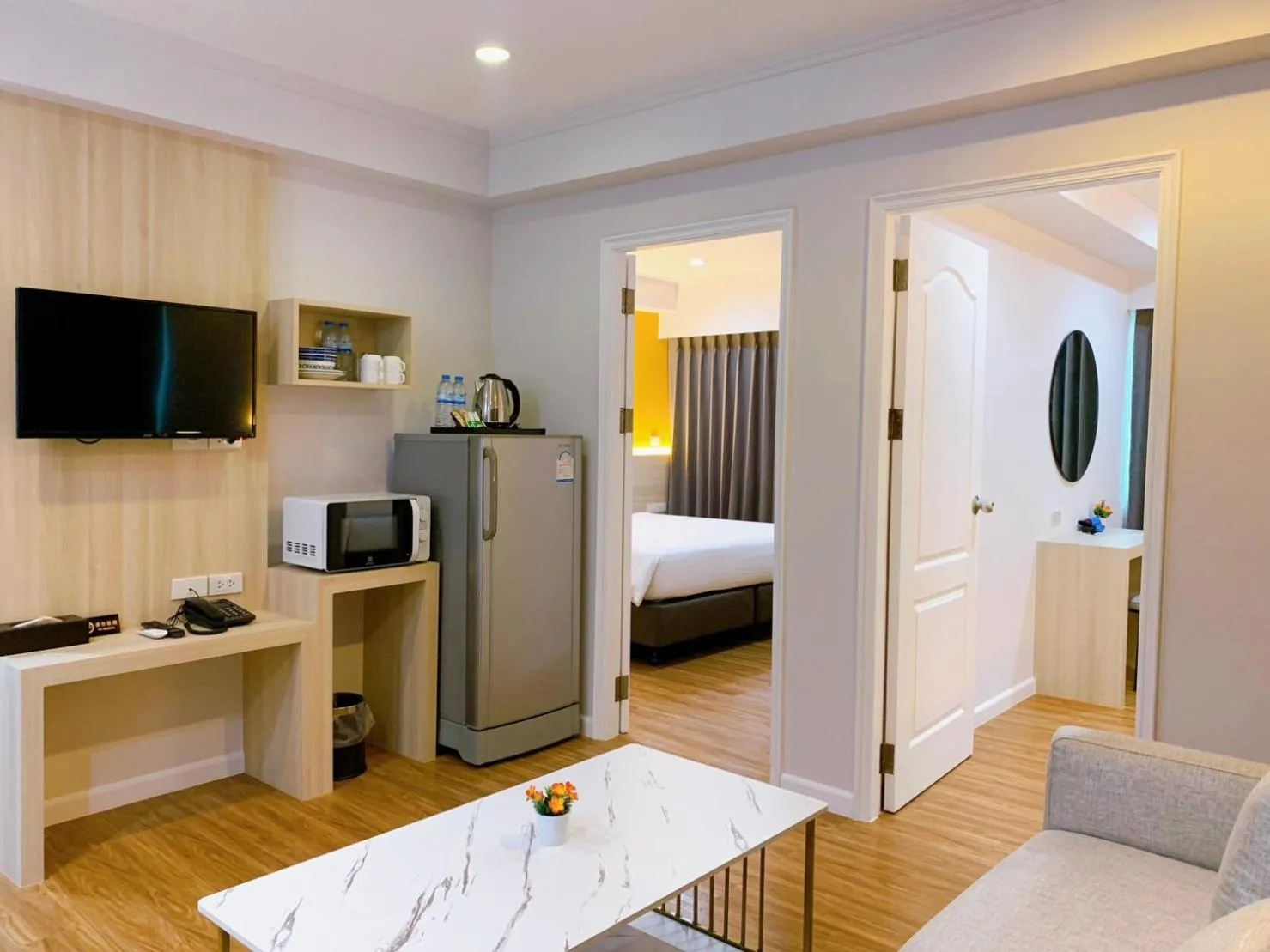 Living room, Bed in Miloft Sathorn Hotel - SHA Plus Certified
