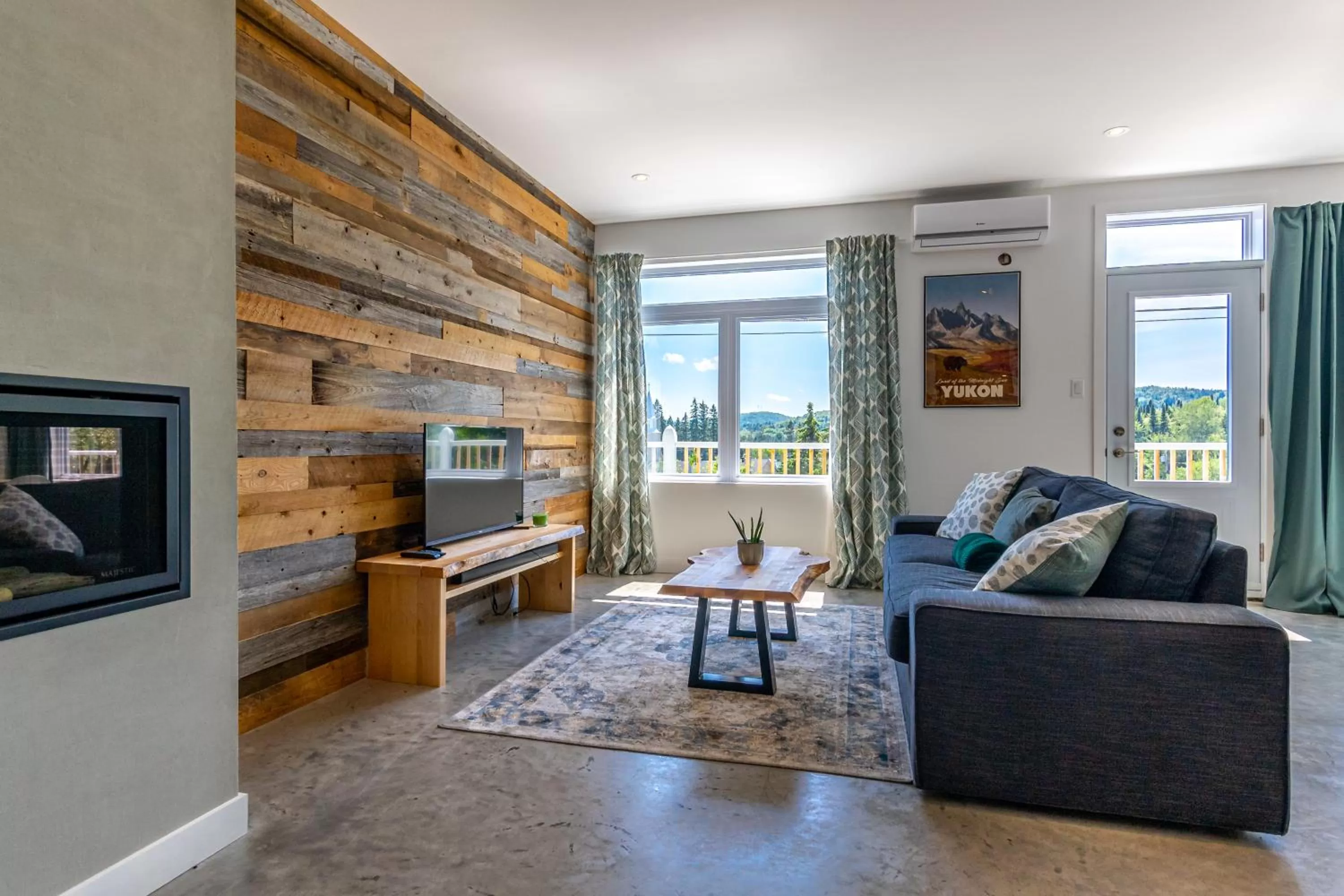 Living room in Hôtel Val-David - Appartements de la Gare