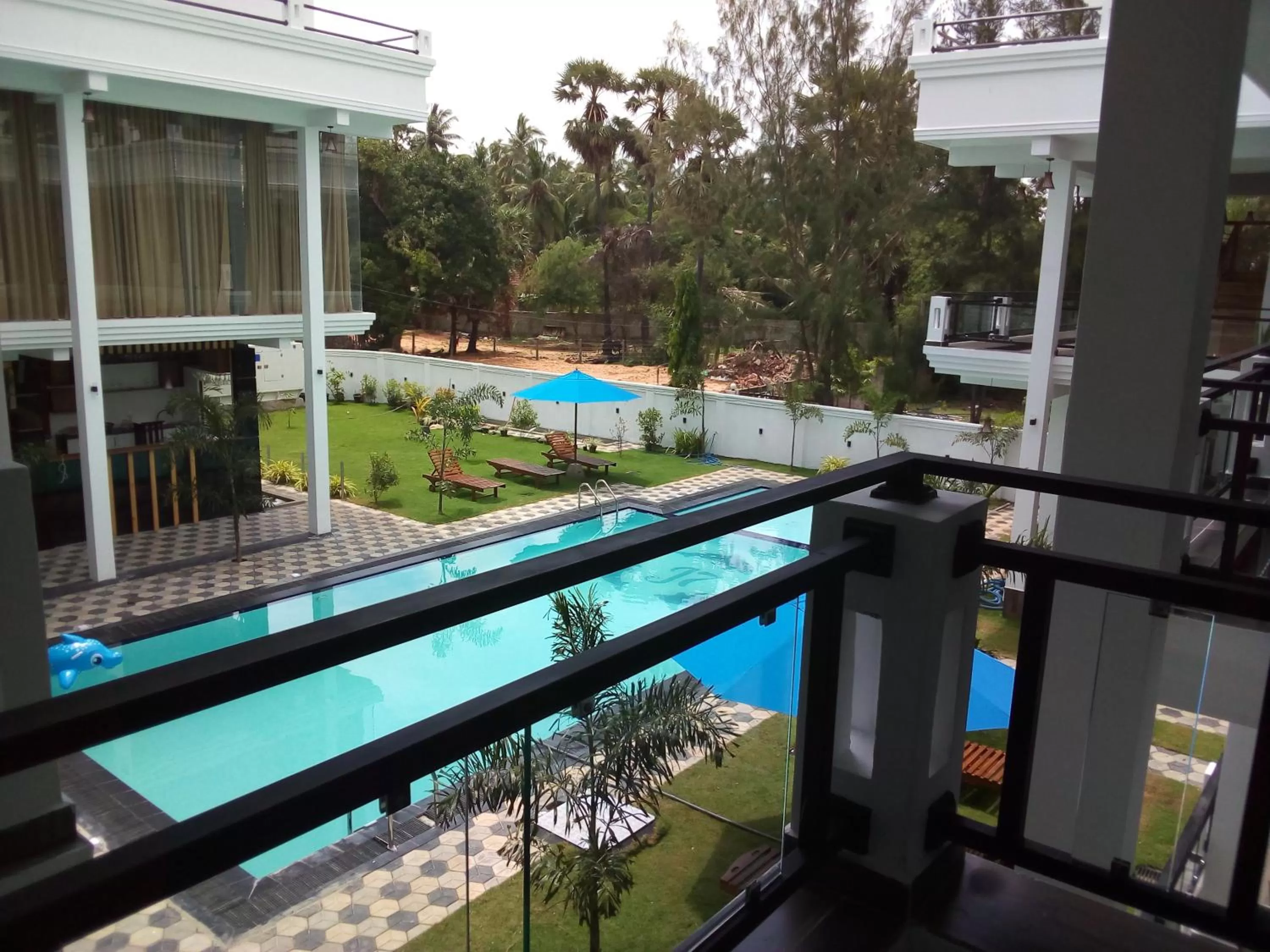 Balcony/Terrace, Pool View in J7 Villaj Resort