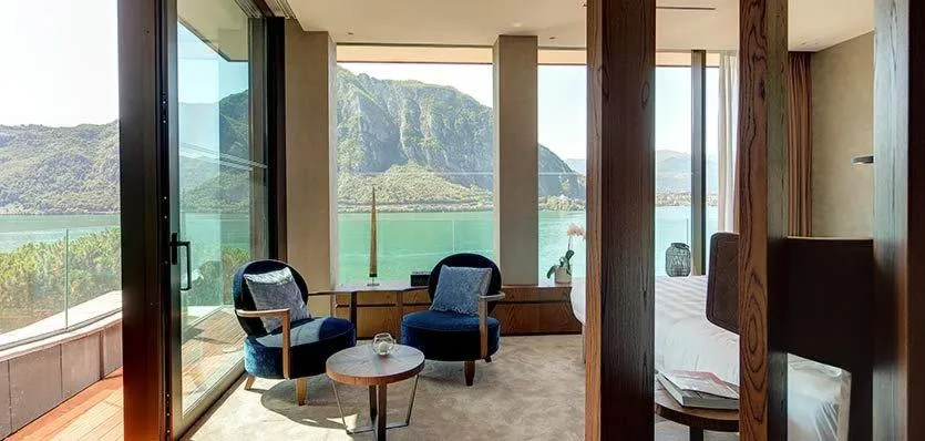 Living room in Grand Hotel Campione