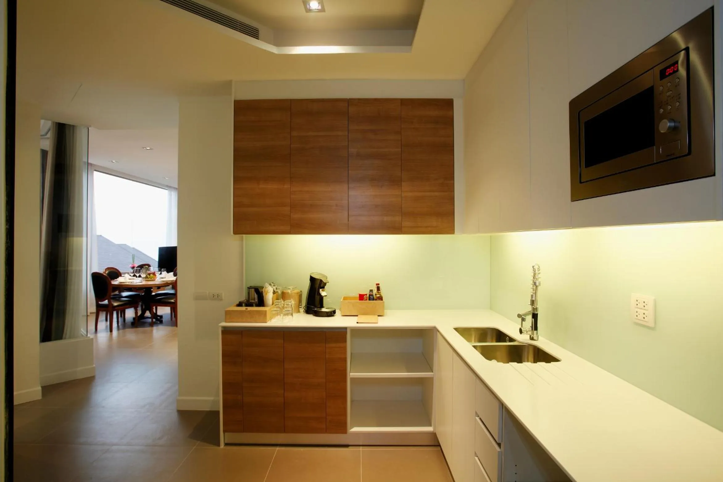 Kitchen or kitchenette in Pattaya Modus Beachfront Resort