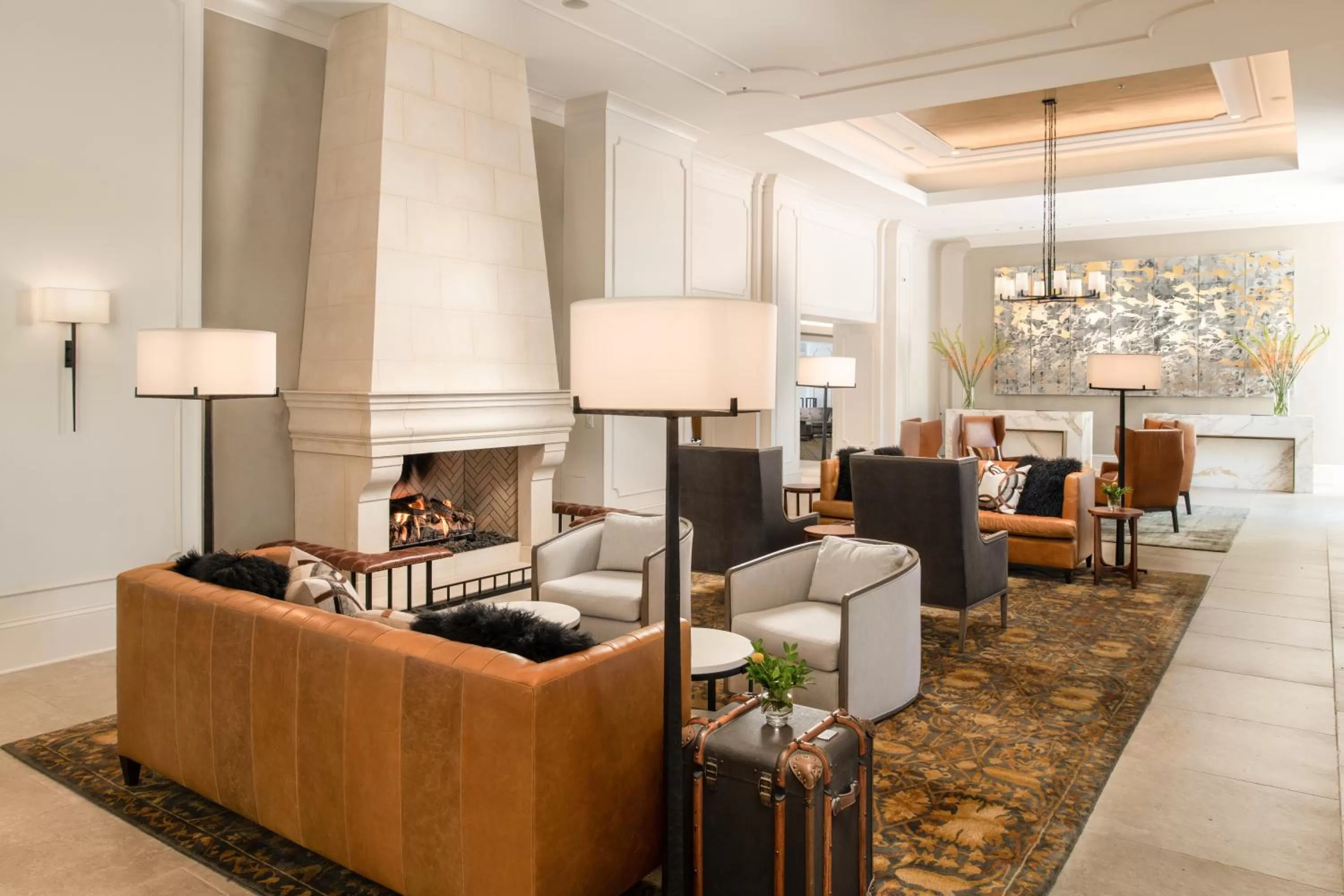 Lobby or reception in Chateau Elan Winery