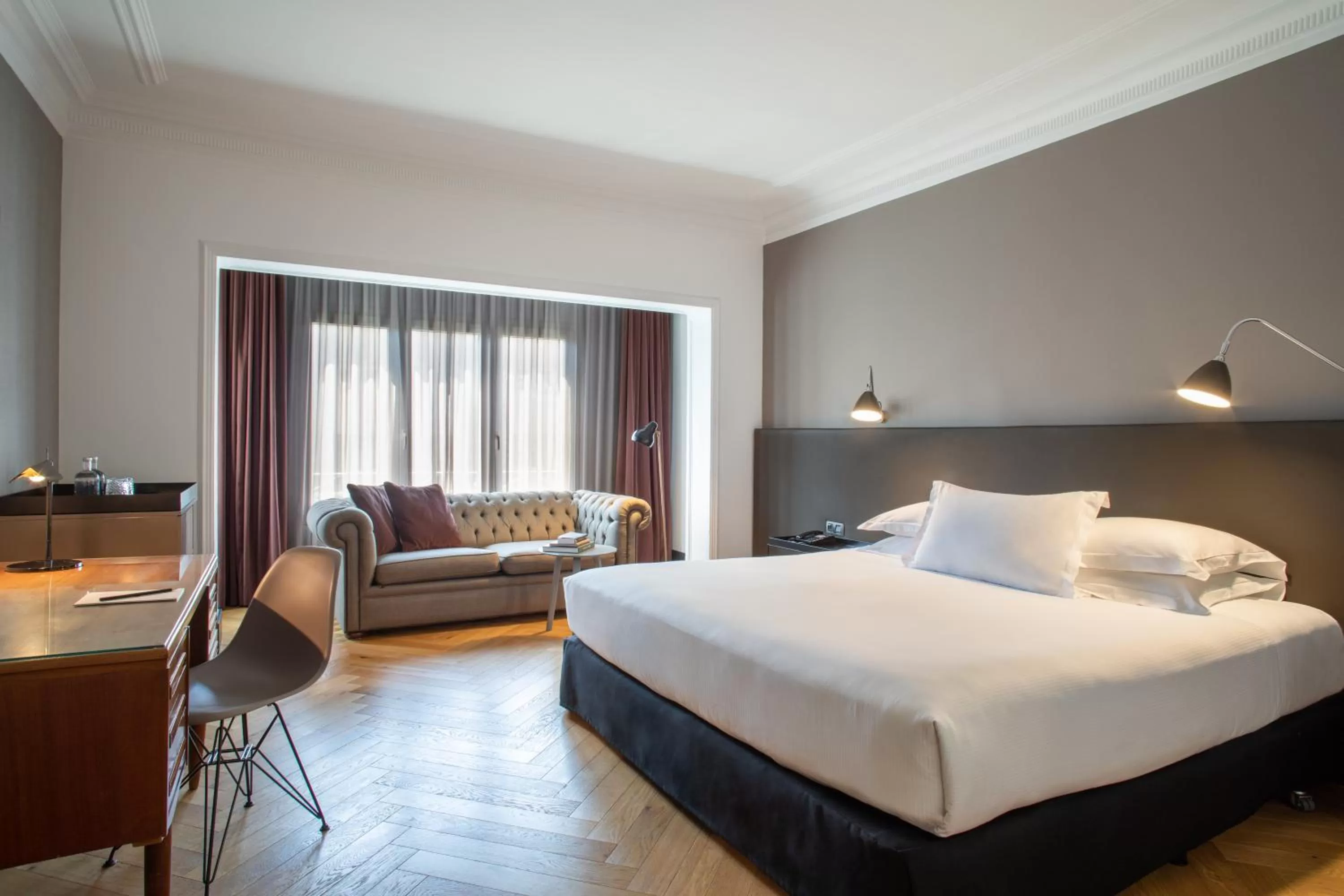 Bedroom, Bed in Alexandra Barcelona Hotel, Curio Collection by Hilton