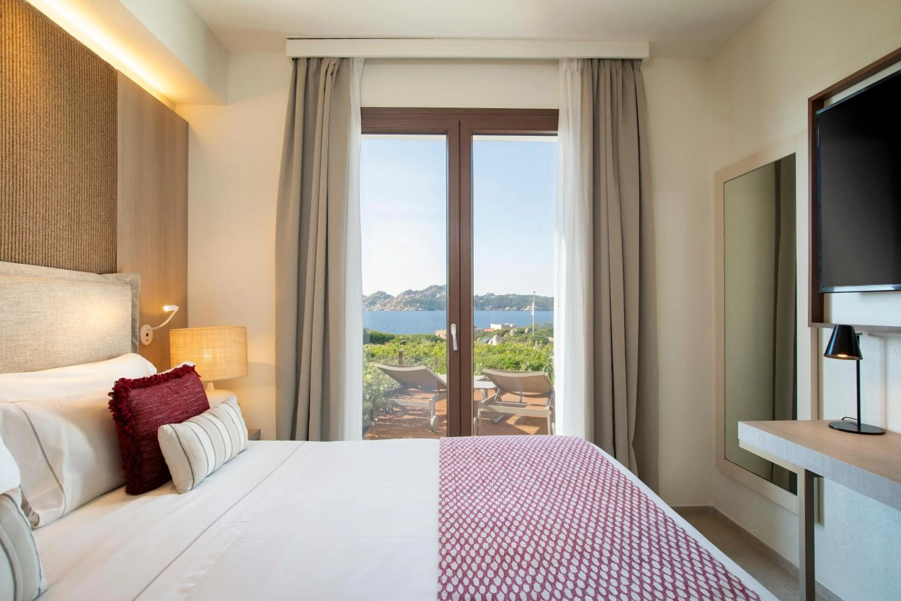 Bedroom, Bed in Mangia's Santa Teresa Sardinia, Curio Collection by Hilton
