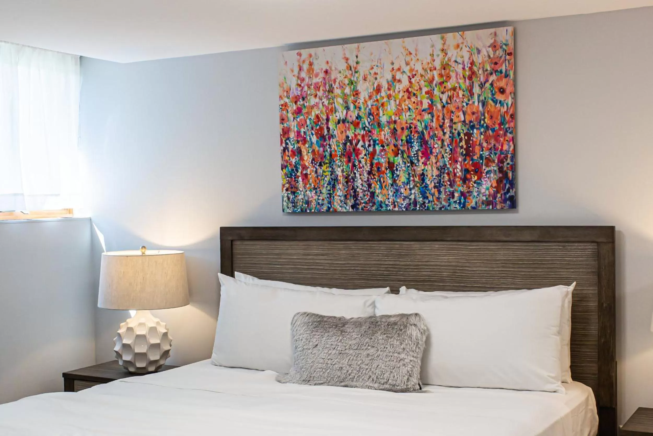 Bed in SKYLARANNA Resort & SPA