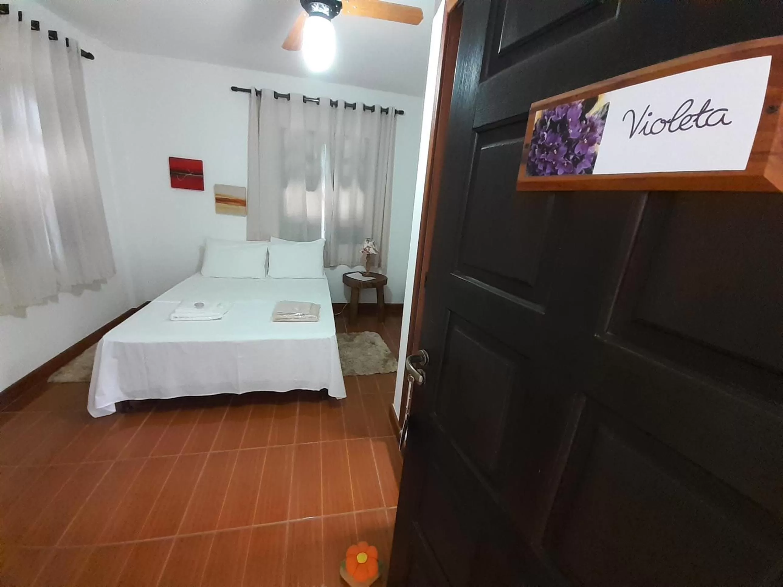 Bed in Pousada R.N.C. Nosso Paraíso