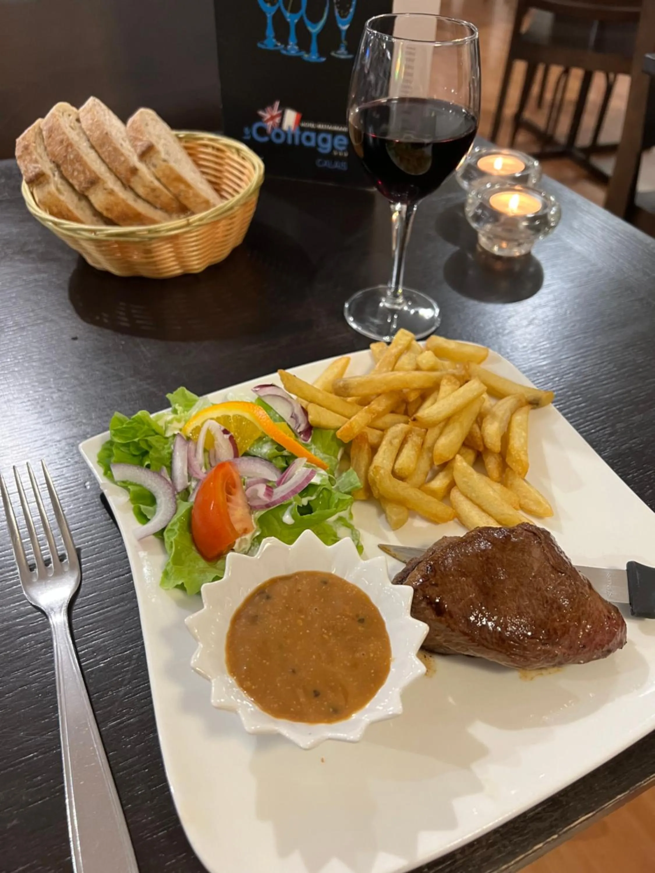 Food in Logis Cottage Hôtel