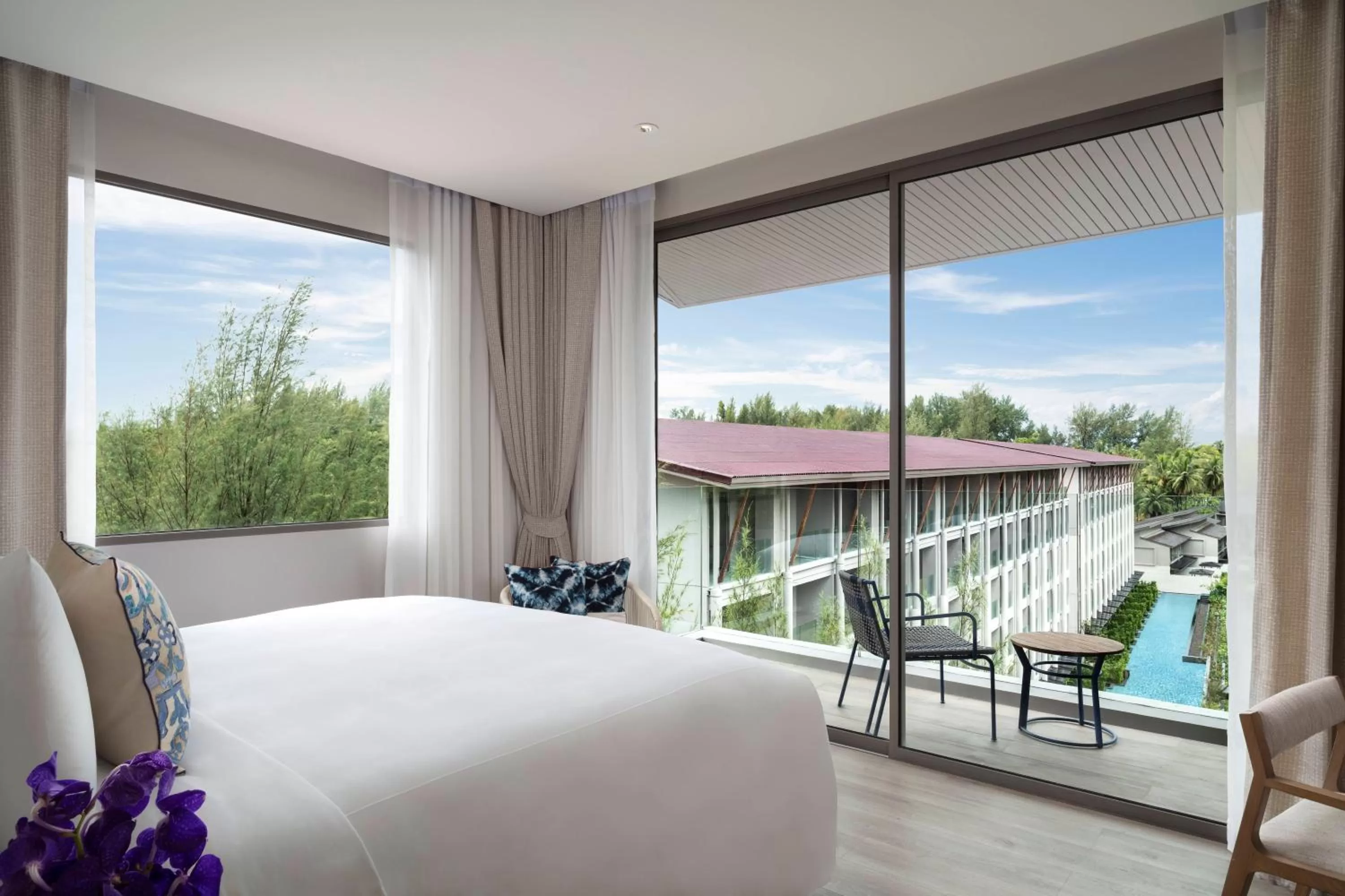 View (from property/room), Bed in Avani Plus Khao Lak Resort