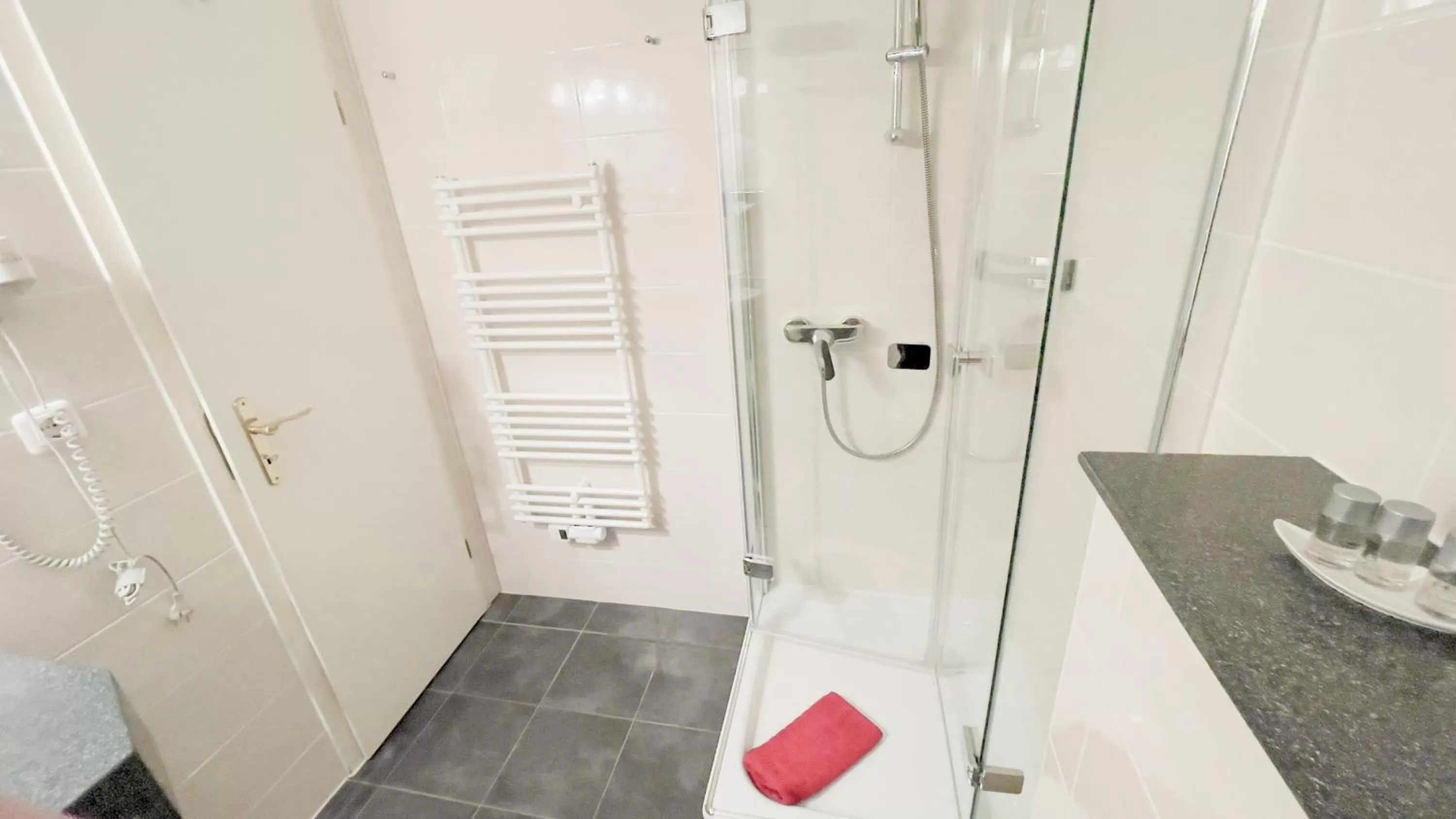 Shower in Hotel Schnehagen