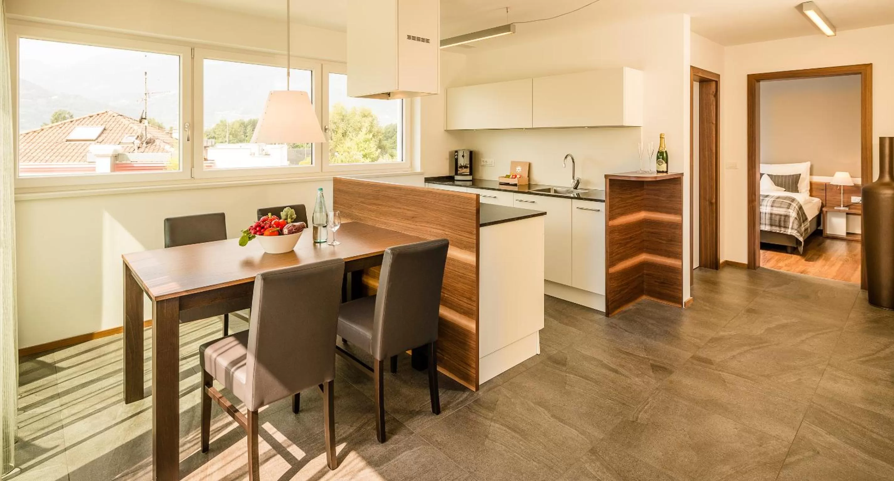 Kitchen or kitchenette in Hidalgo Suites