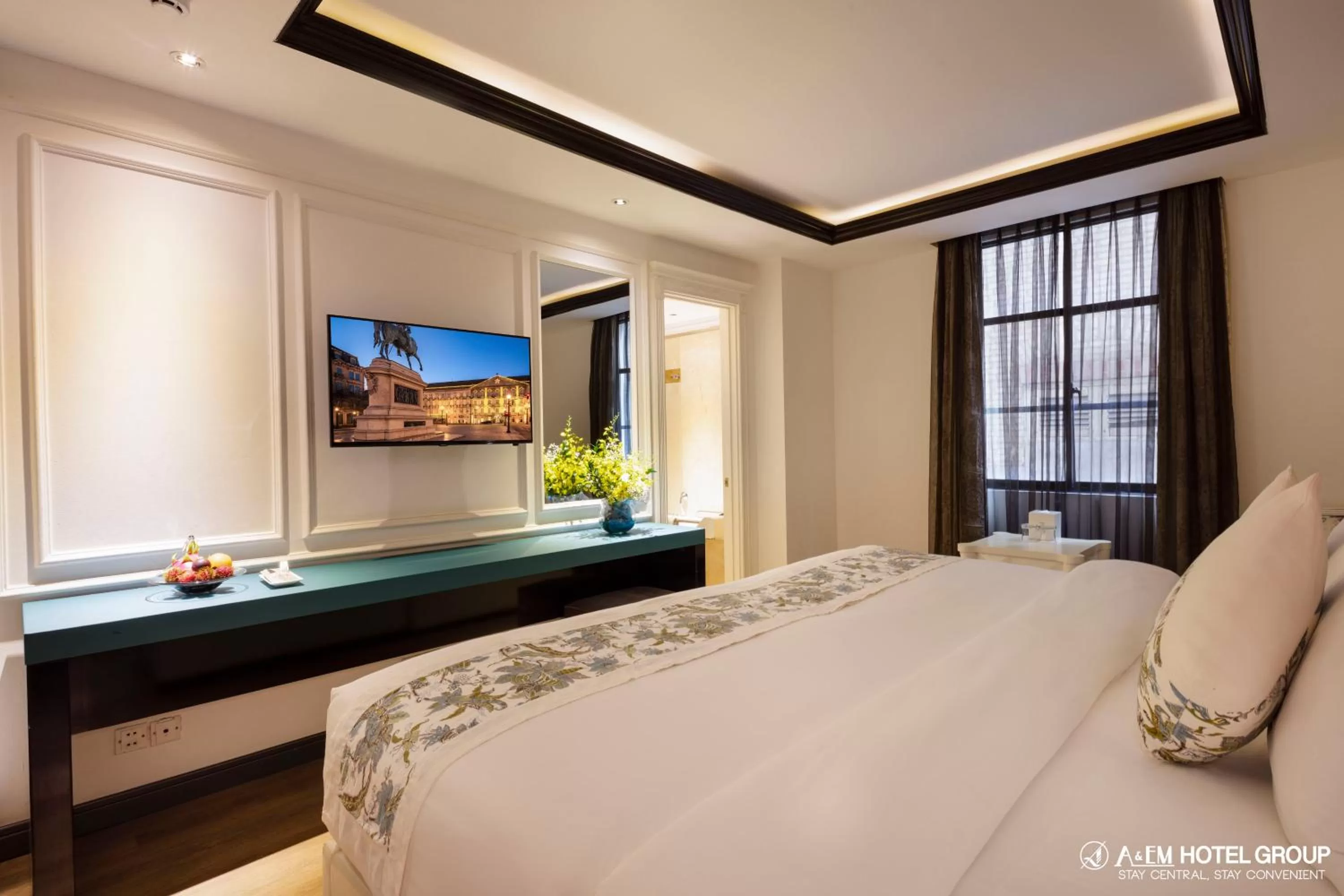 Bedroom, Bed in A&EM Saigon Hotel