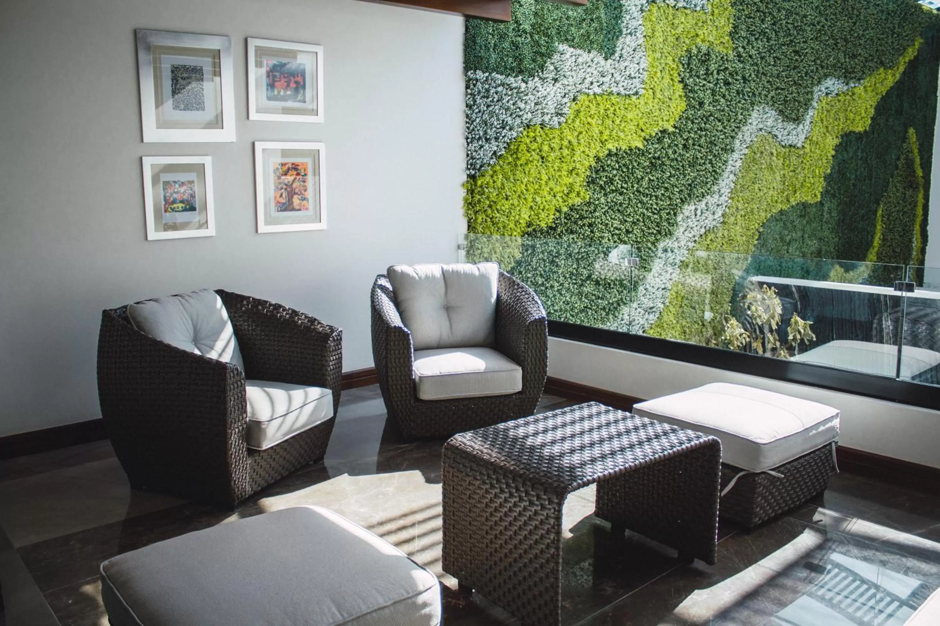 Balcony/Terrace in Casa San Miguel Hotel Boutique y Spa