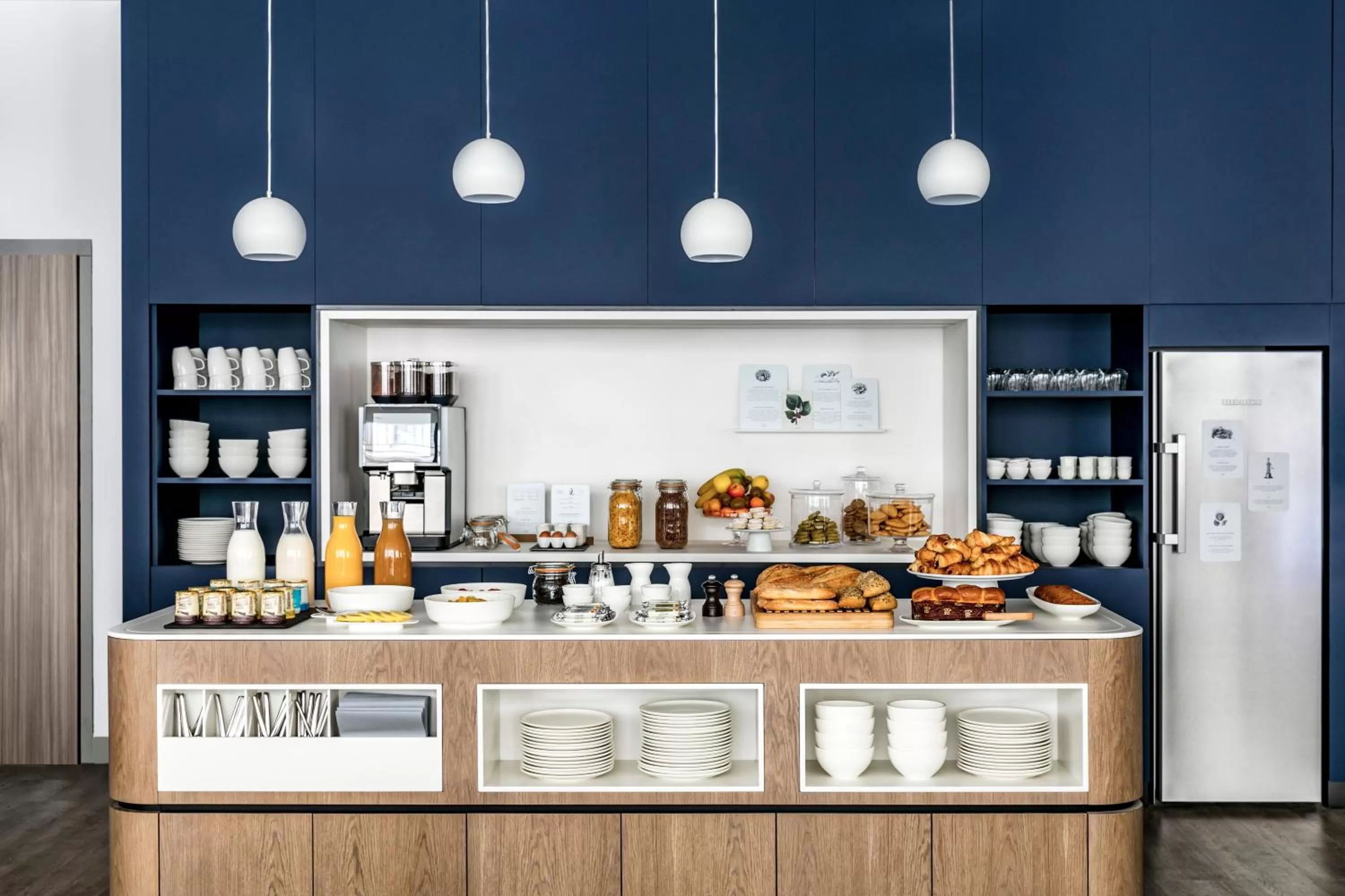 Buffet breakfast in OKKO Hotels Toulon Centre