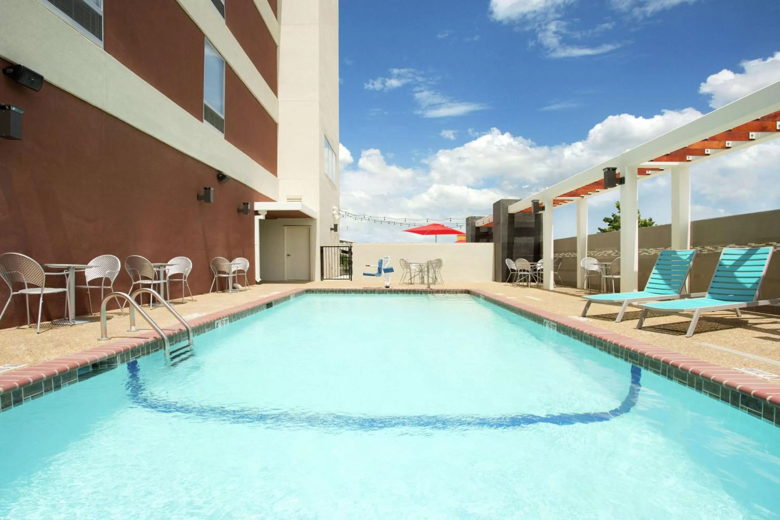 Pool view in Home2 Suites by Hilton San Antonio Airport, TX