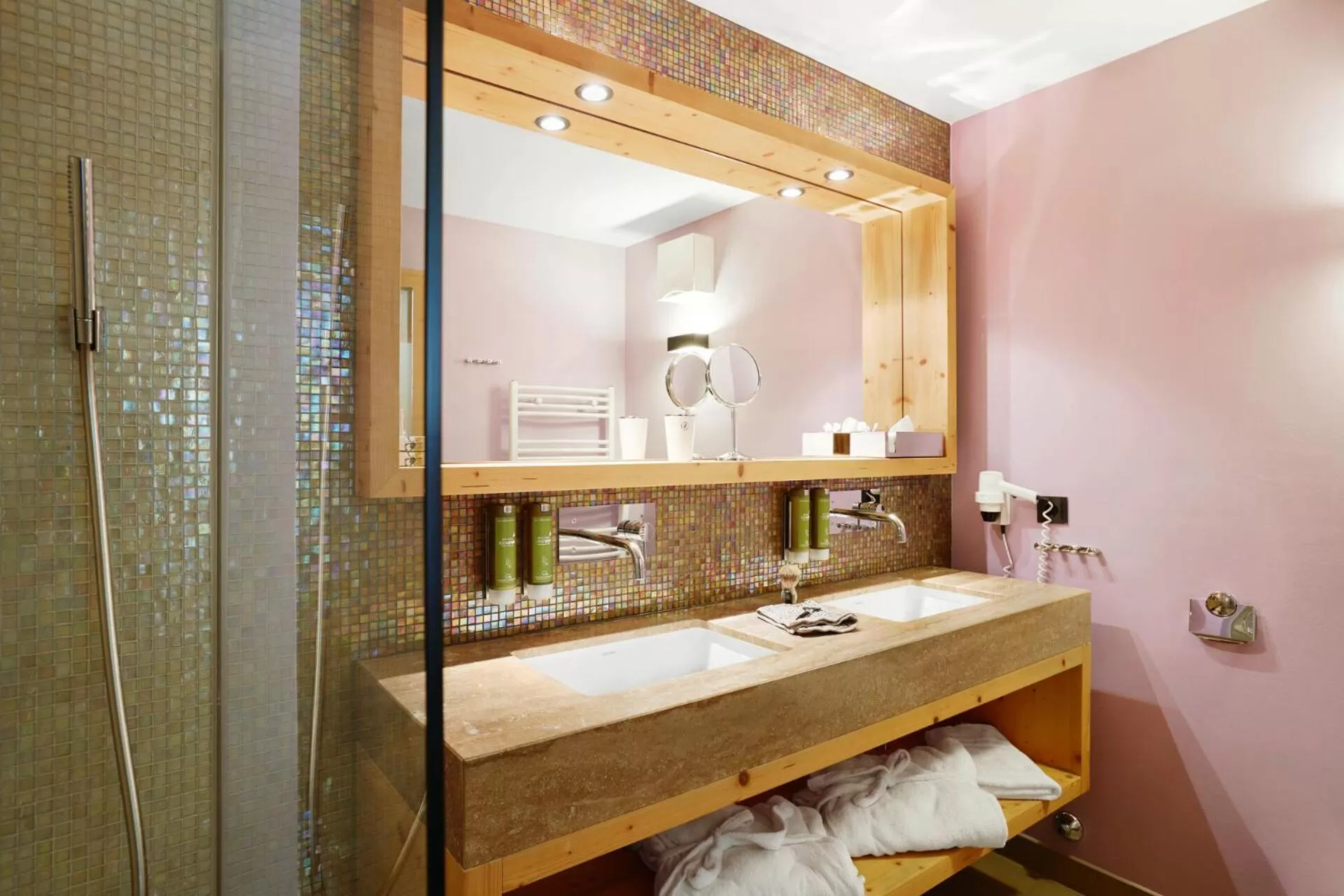 Bathroom in Small Luxury Hotel of the World - DasPosthotel