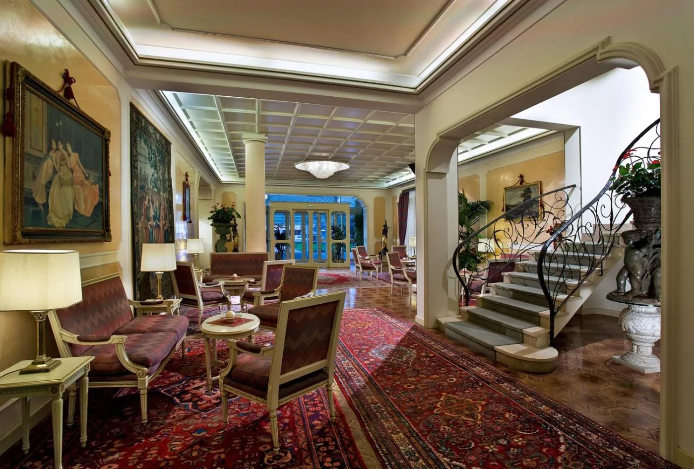 Lobby or reception in Hotel Quisisana Terme