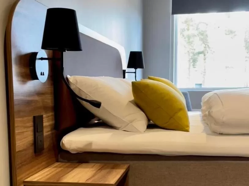 Bedroom, Bed in Hotell Fritidsparken