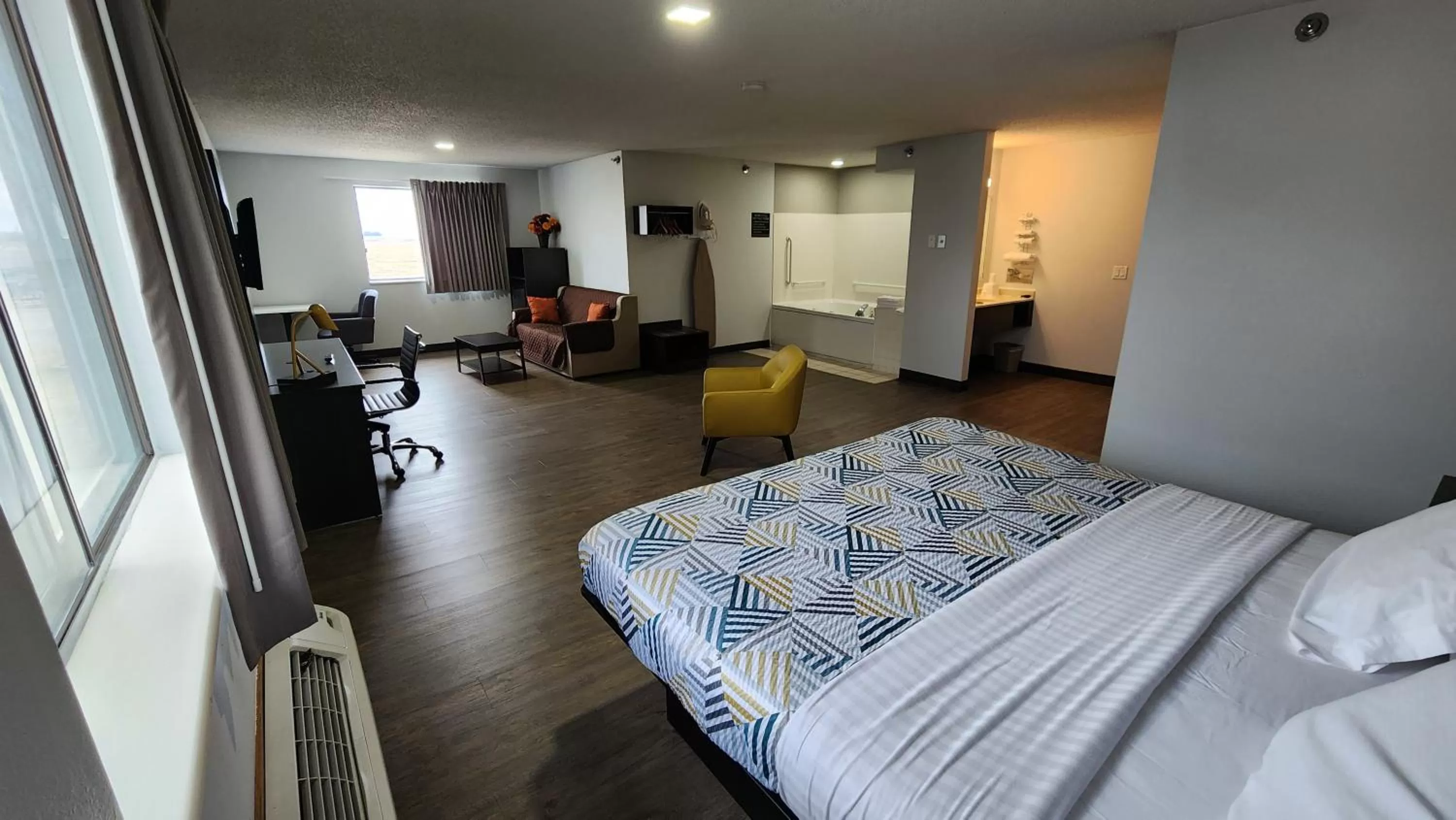 Bed in Motel 6-Kewanee, IL