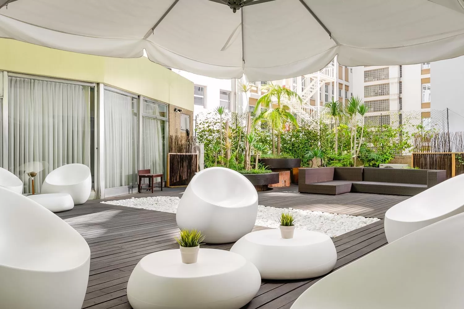 Patio in Hotel Florida