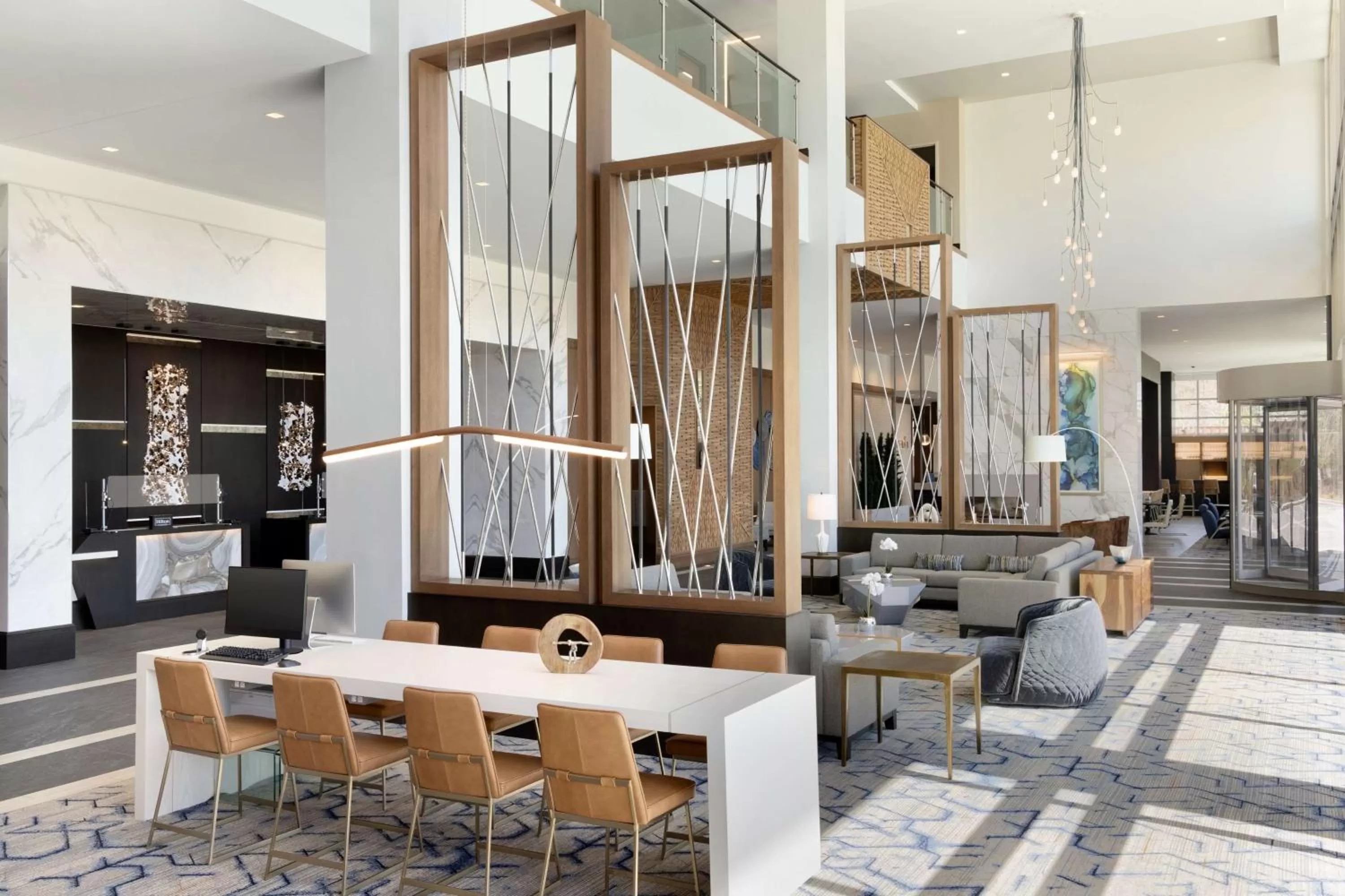 Lobby or reception in Hilton Alpharetta Atlanta