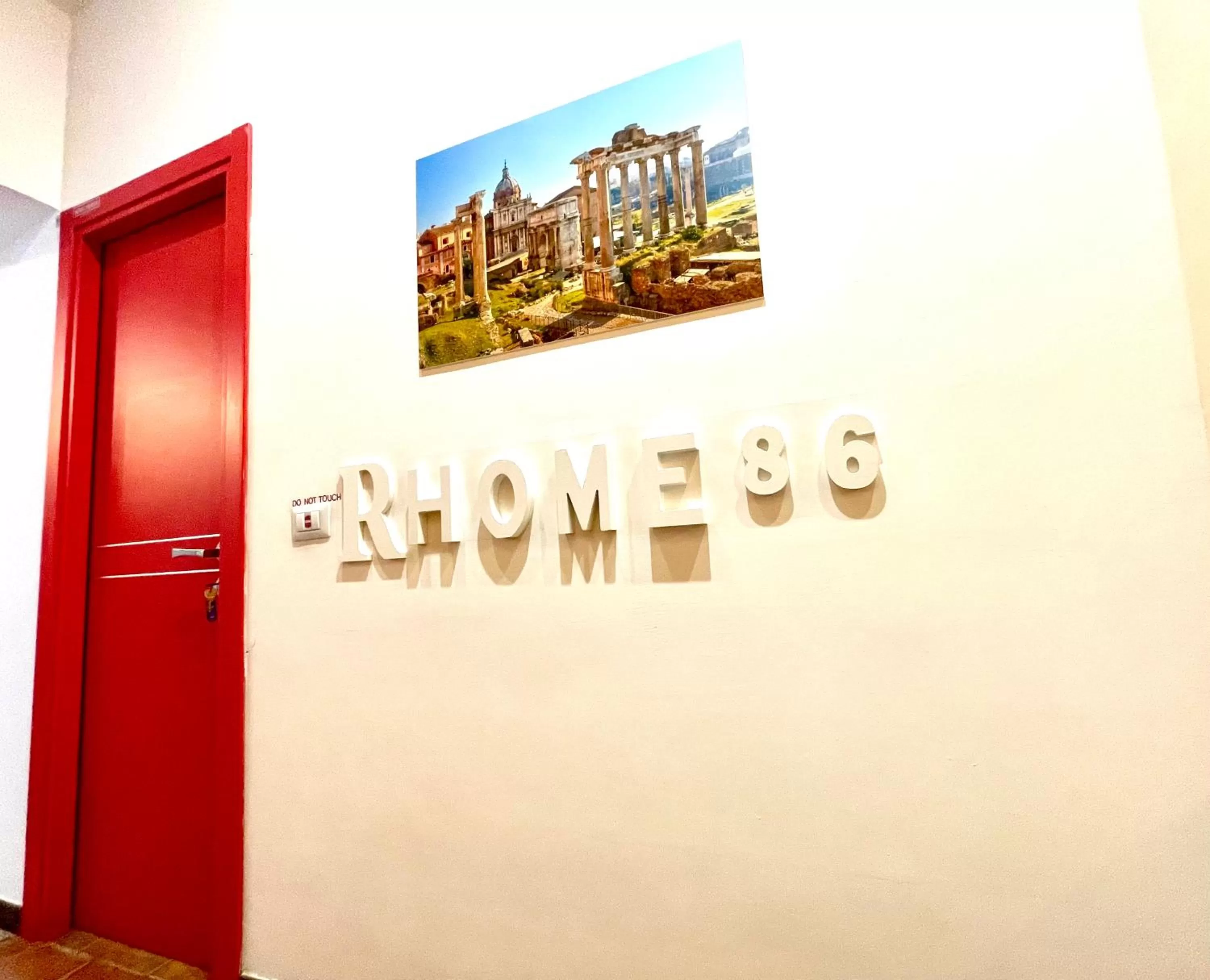 Property logo or sign in Rhome86