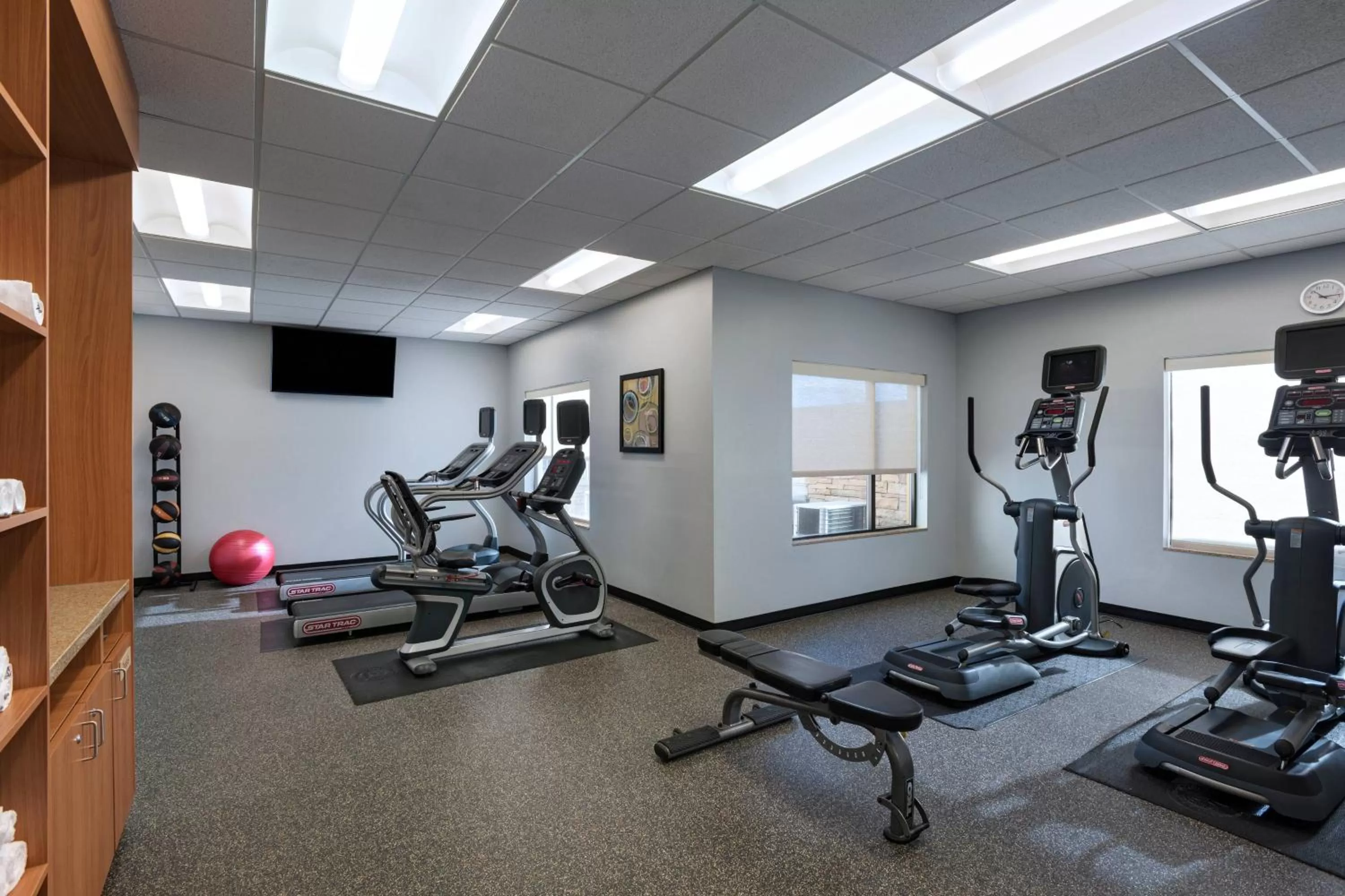 Fitness centre/facilities in TownePlace Suites by Marriott Monroe