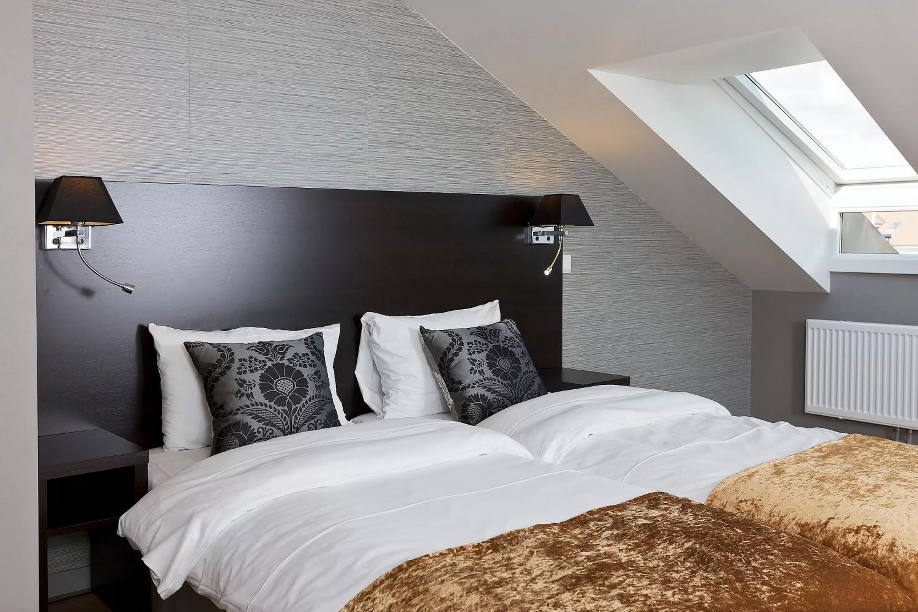 Bed in Saga Hotel Oslo, WorldHotels Crafted