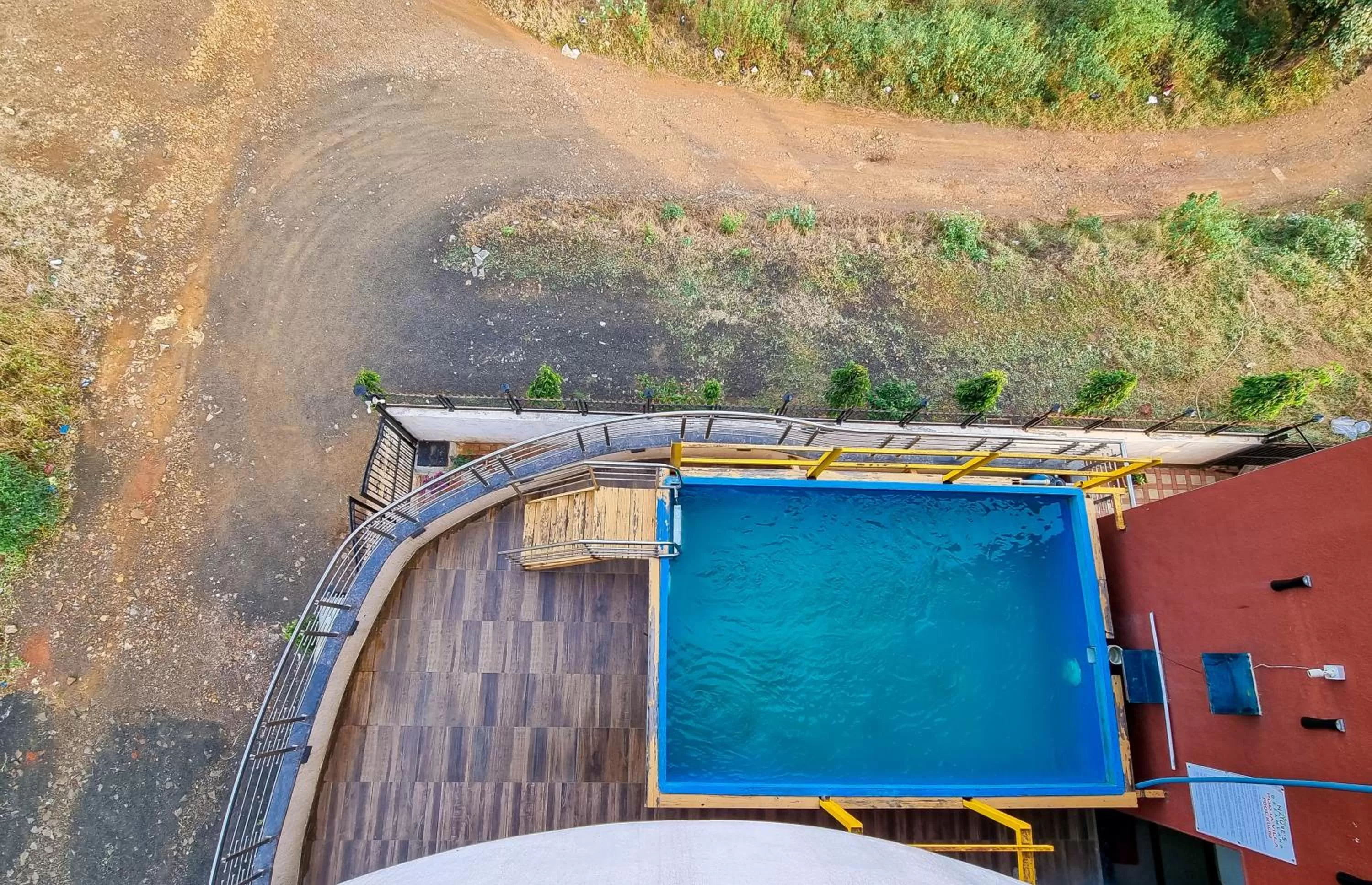 Bird's eye view, Pool View in Pooja Villa Suites-Rooms and Pool, Igatpuri