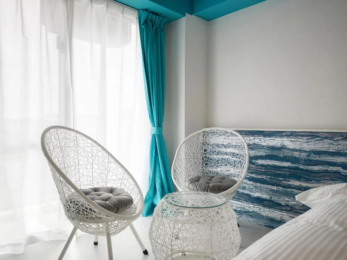 Photo of the whole room, Bed in Glory island okinawa SOBE