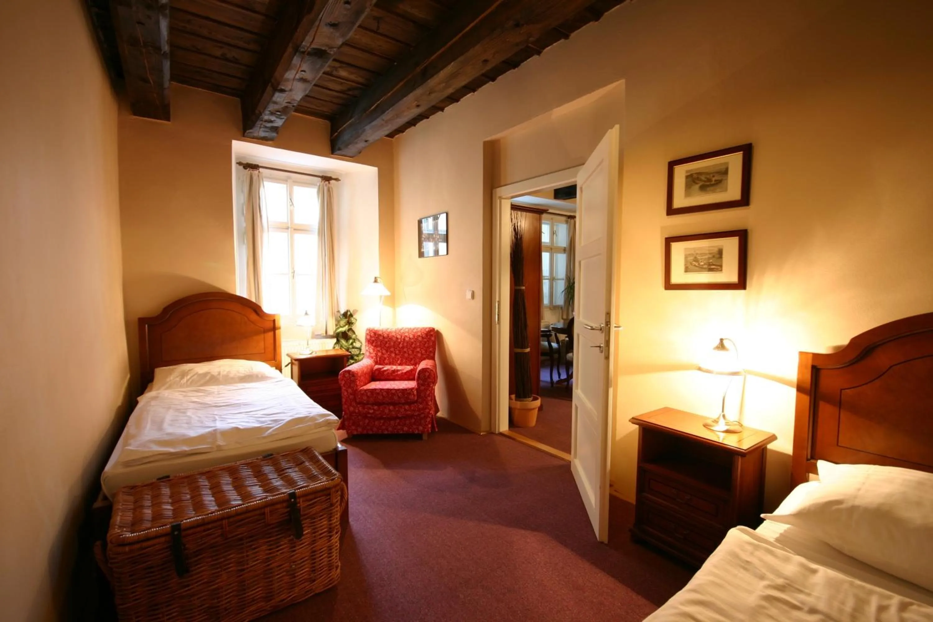 Photo of the whole room, Bed in U Tří Bubnů