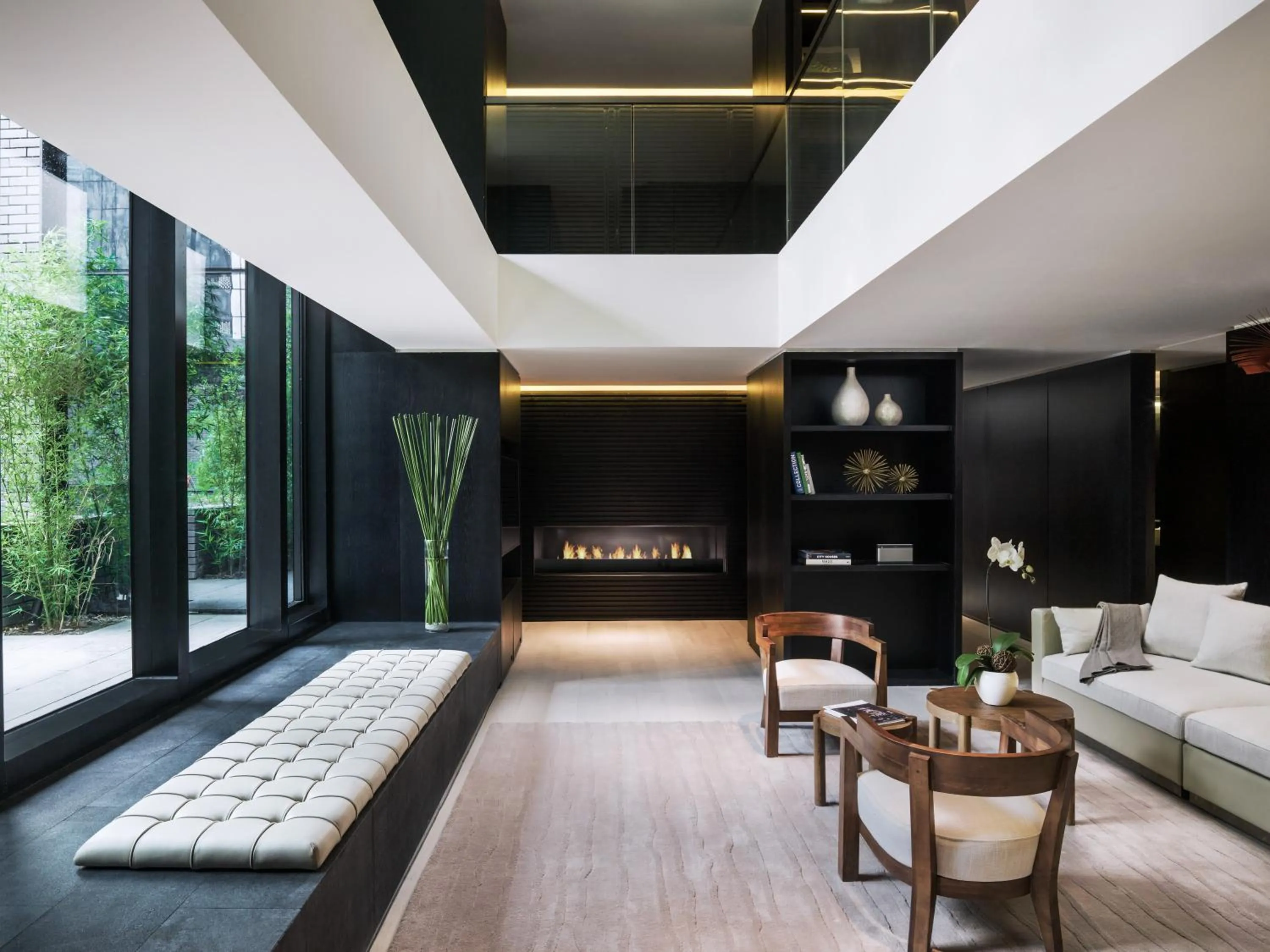 Living room in The Temple House