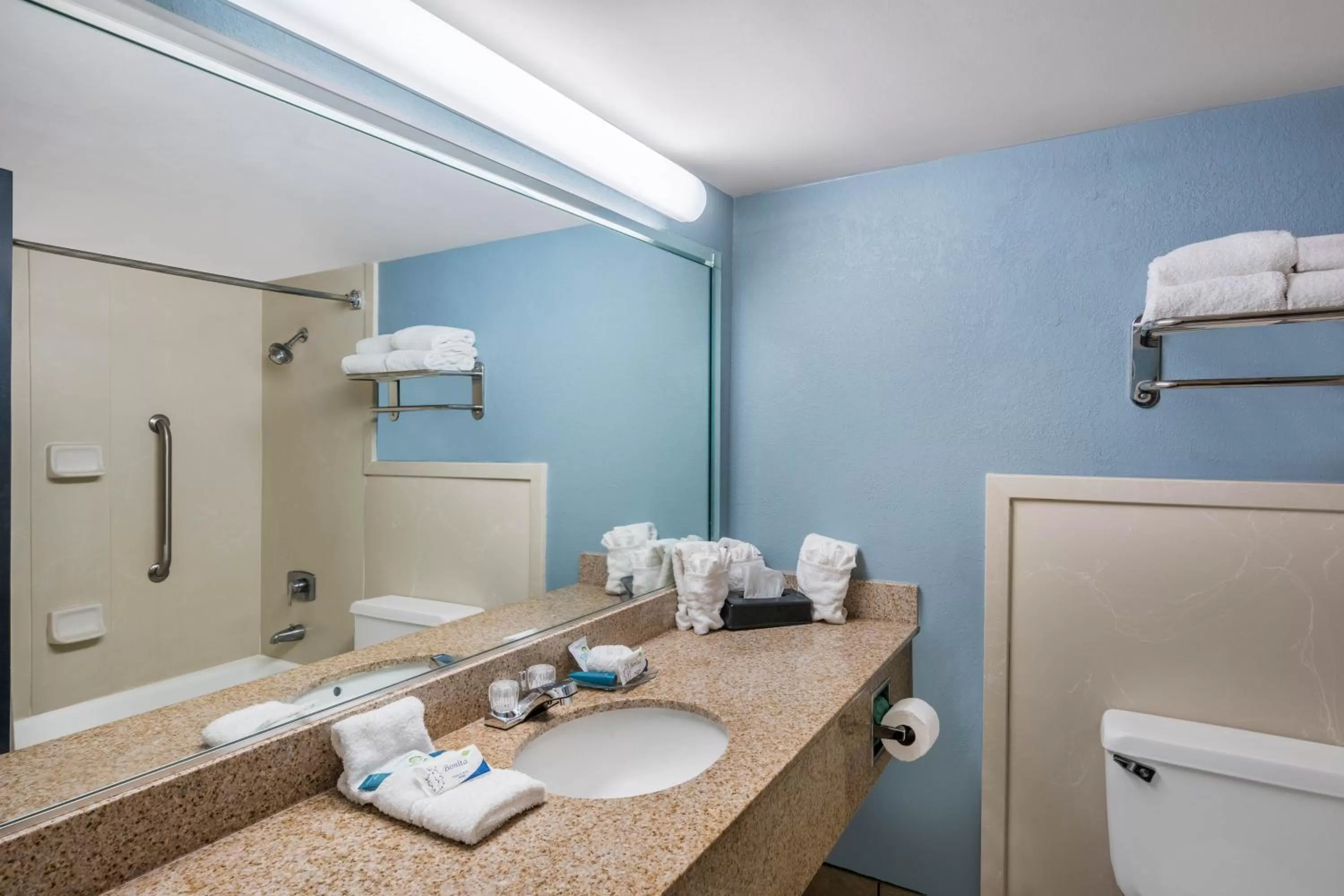 Bathroom in Travelodge by Wyndham Memphis Airport/Graceland