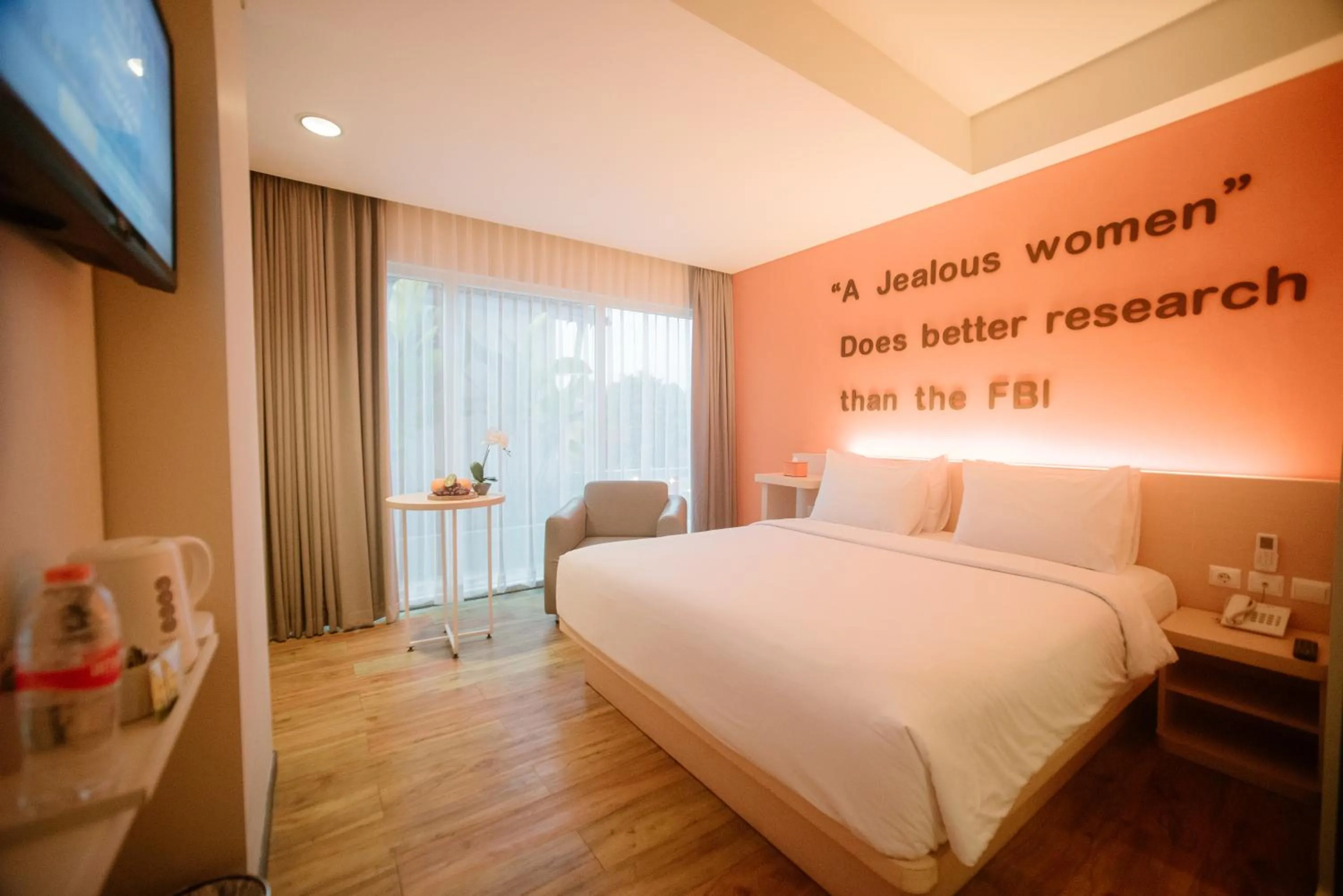 Bed in The Bountie Hotel and Convention Centre Sukabumi