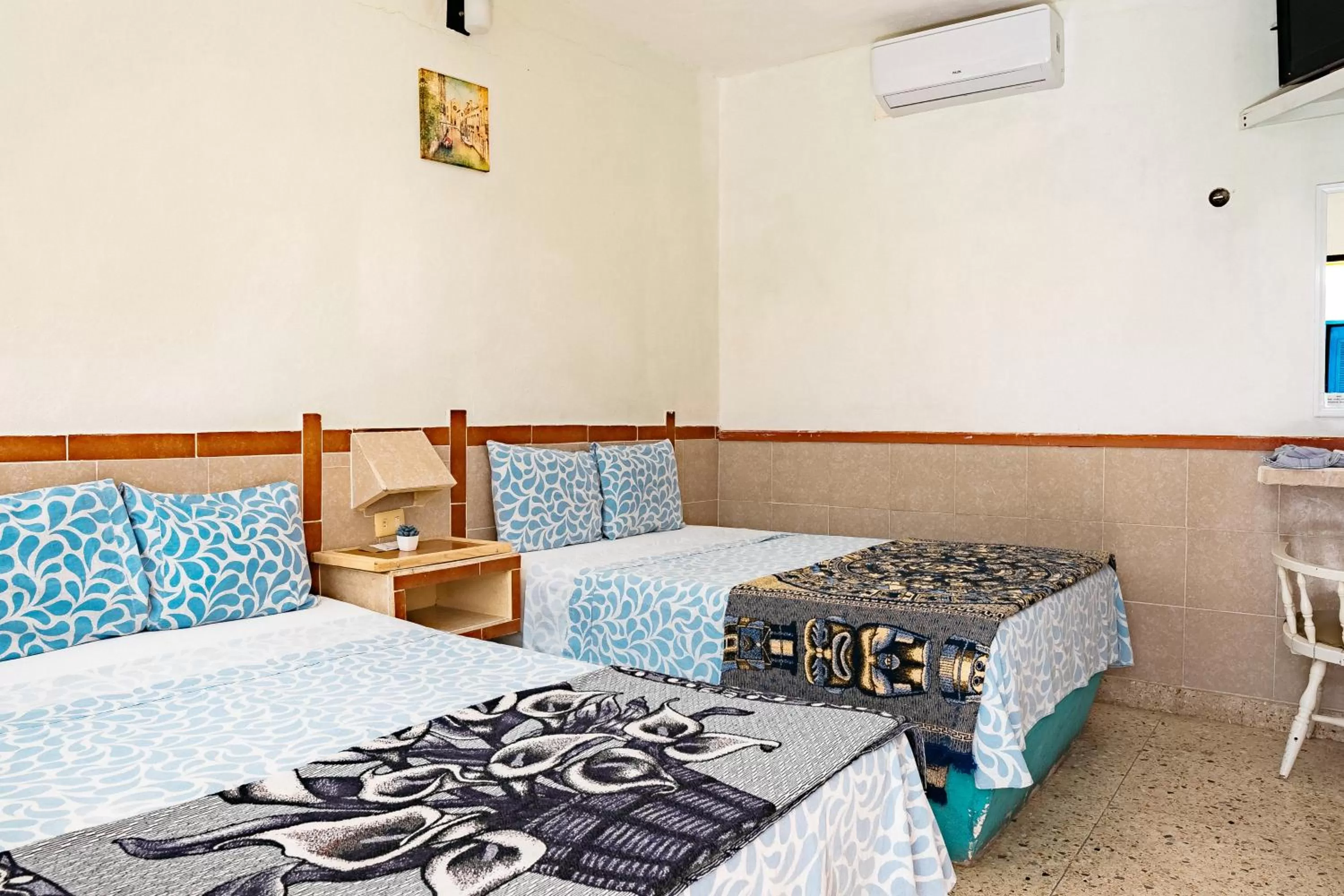 Bed in Hotel Posada Edem