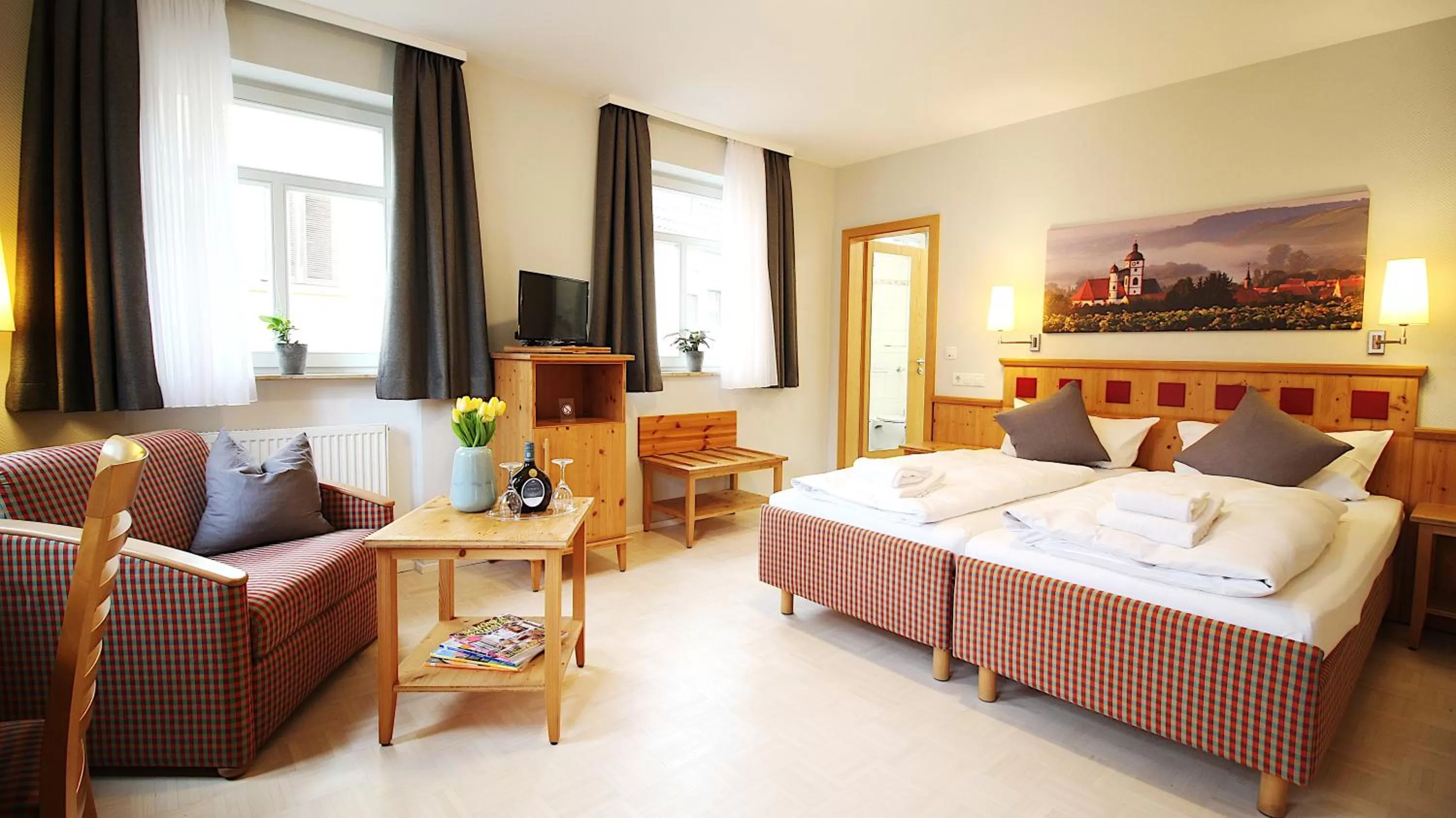 TV and multimedia, Bed in Aparthotel Alte Schmiede Dettelbach