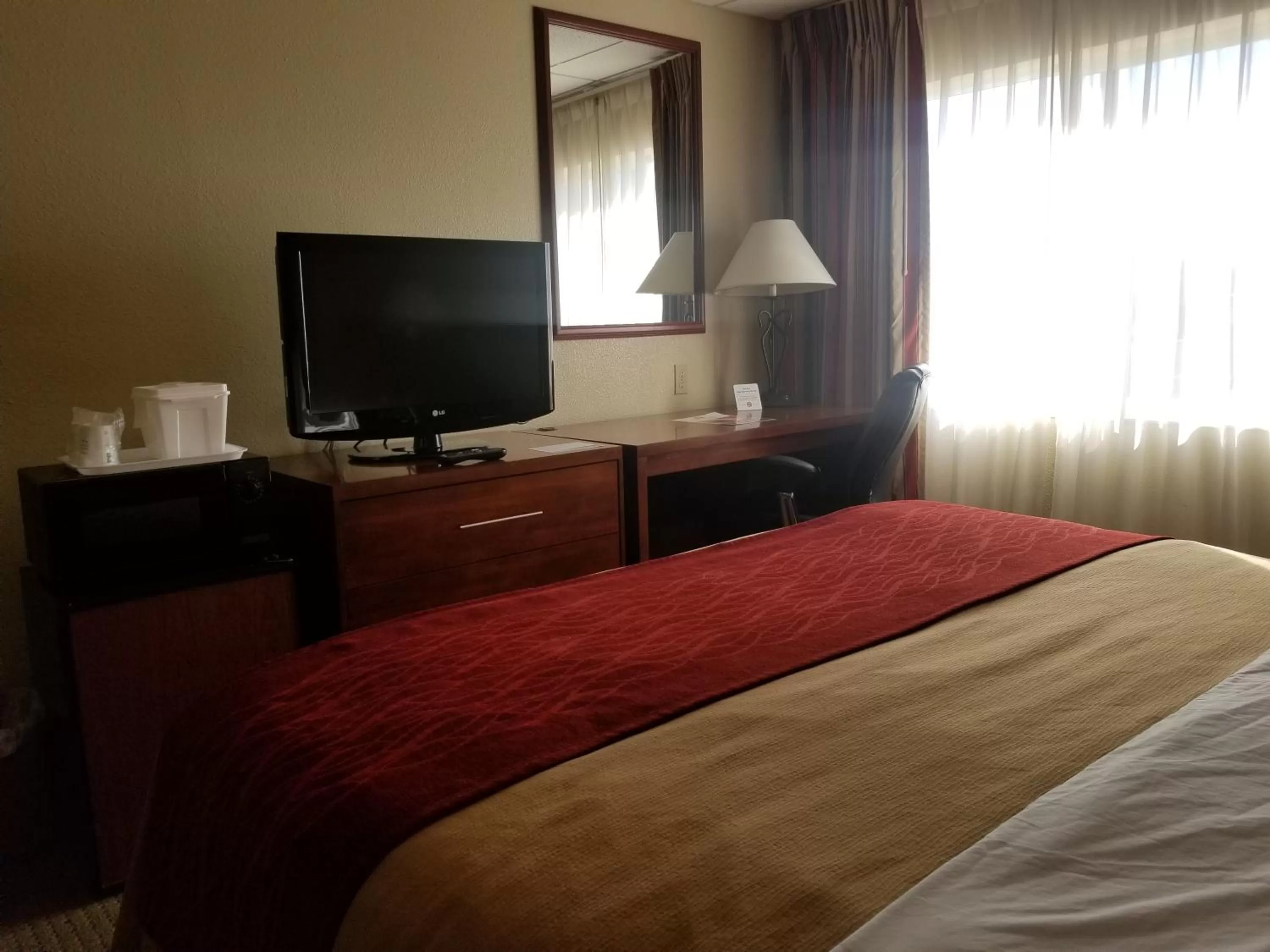 Bed in Ramada by Wyndham Downtown Spokane