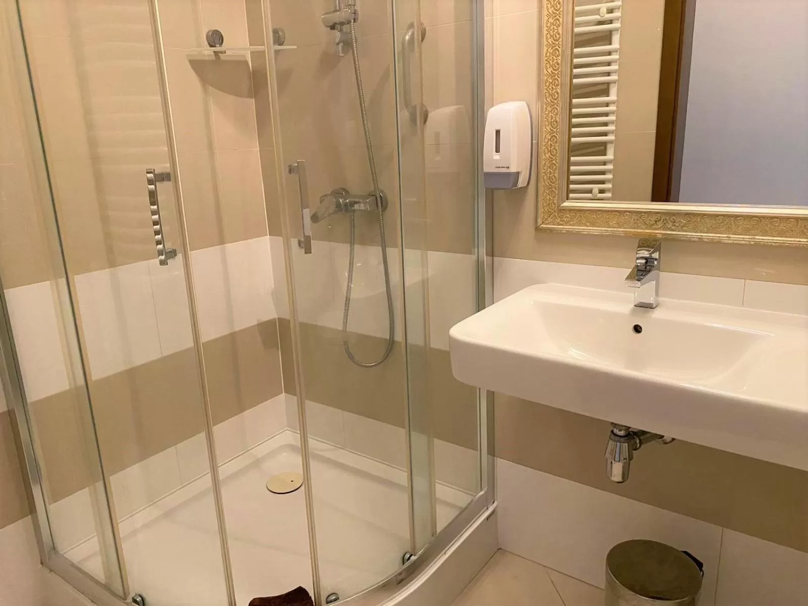 Shower in Hotel President
