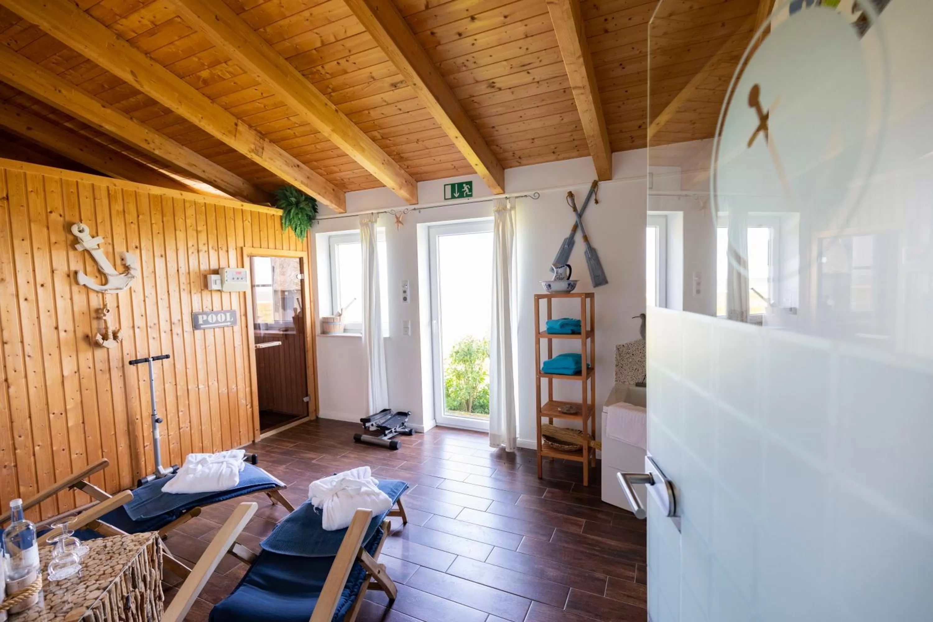 Sauna in Anker's Hörn - Hotel & Restaurant auf der Hallig Langeness