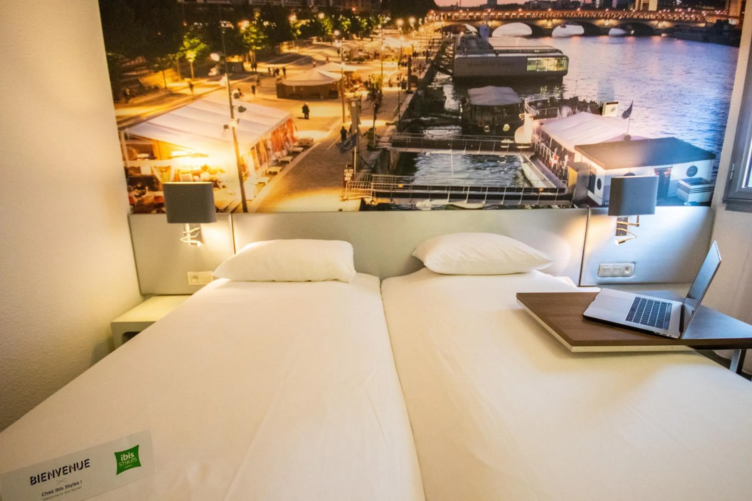 Bedroom, Bed in ibis Styles Paris Tolbiac Bibliotheque