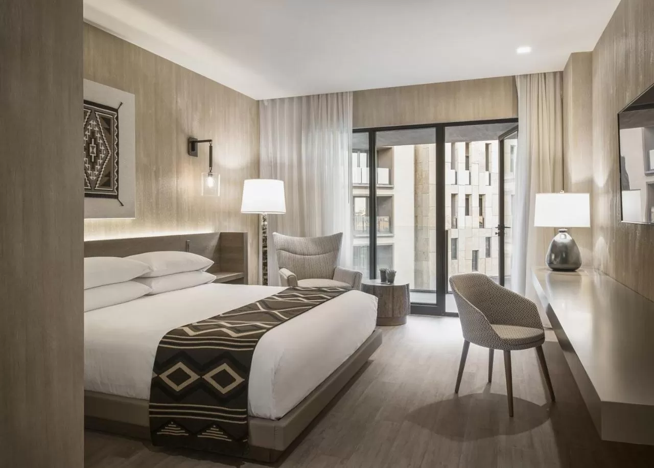 Seating area, Bed in Hotel Chaco