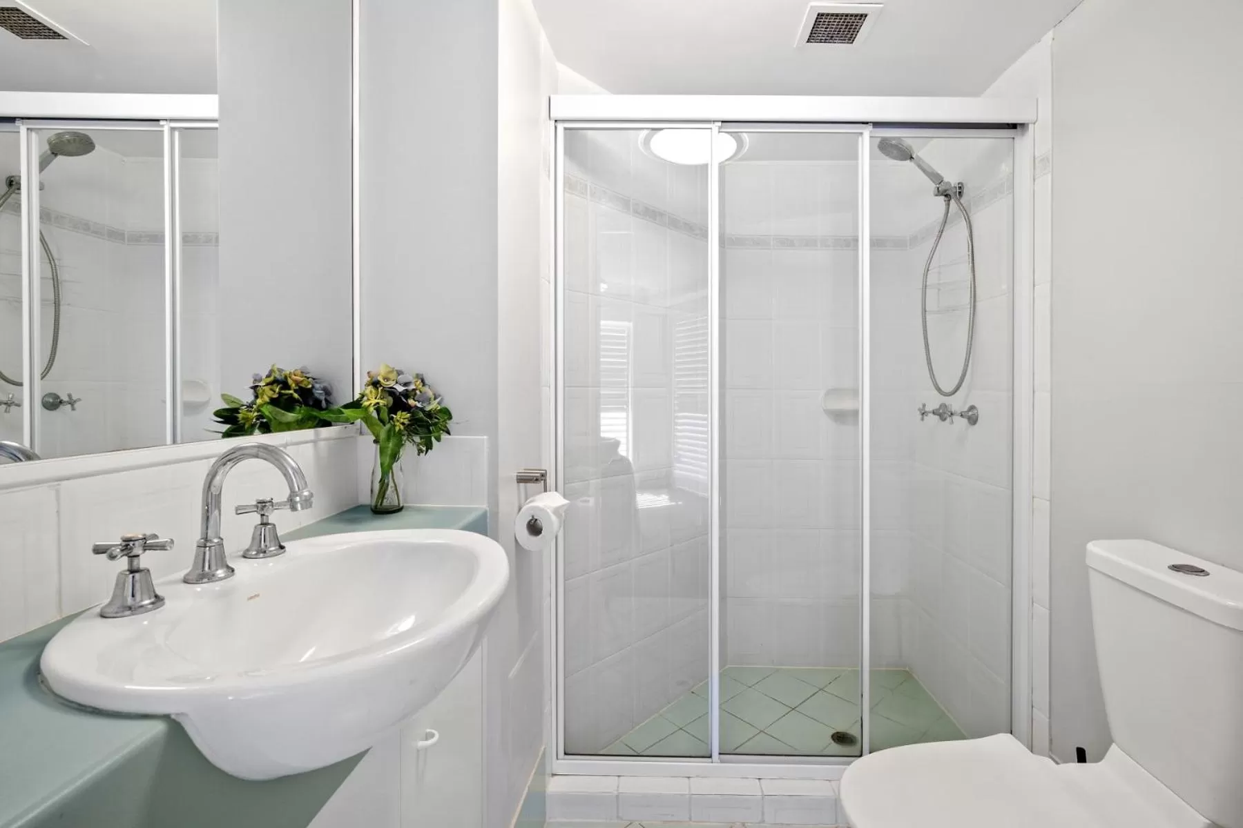 Shower in Kirra Palms Holiday Apartments