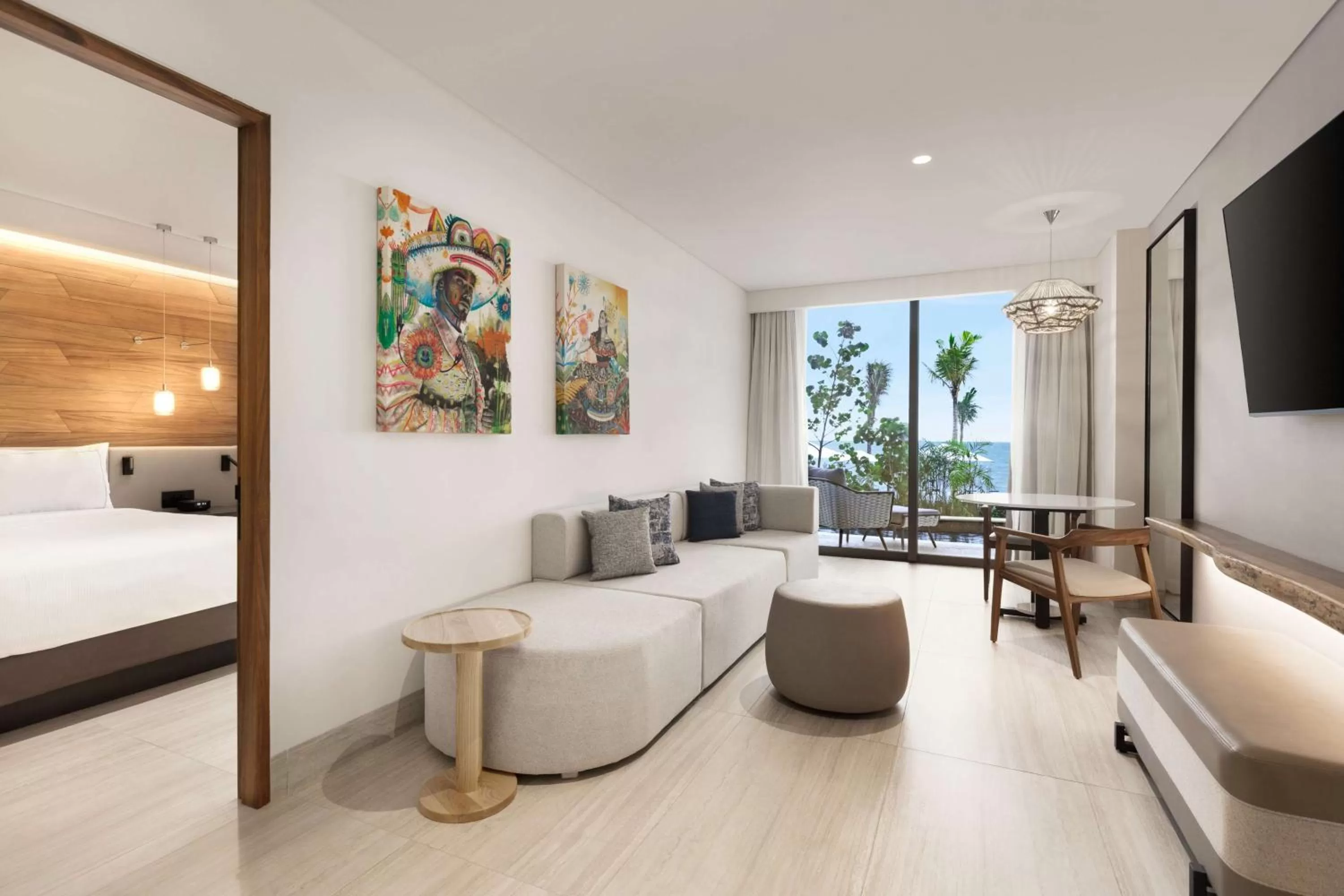 Bedroom, Bed in Hilton Cancun, an All-Inclusive Resort