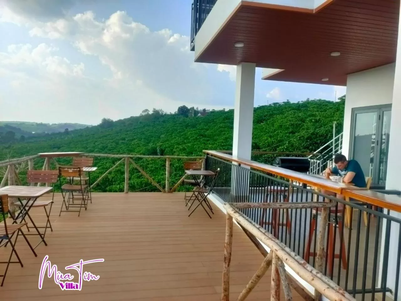 Natural landscape, Balcony/Terrace in Mùa Tím Villa